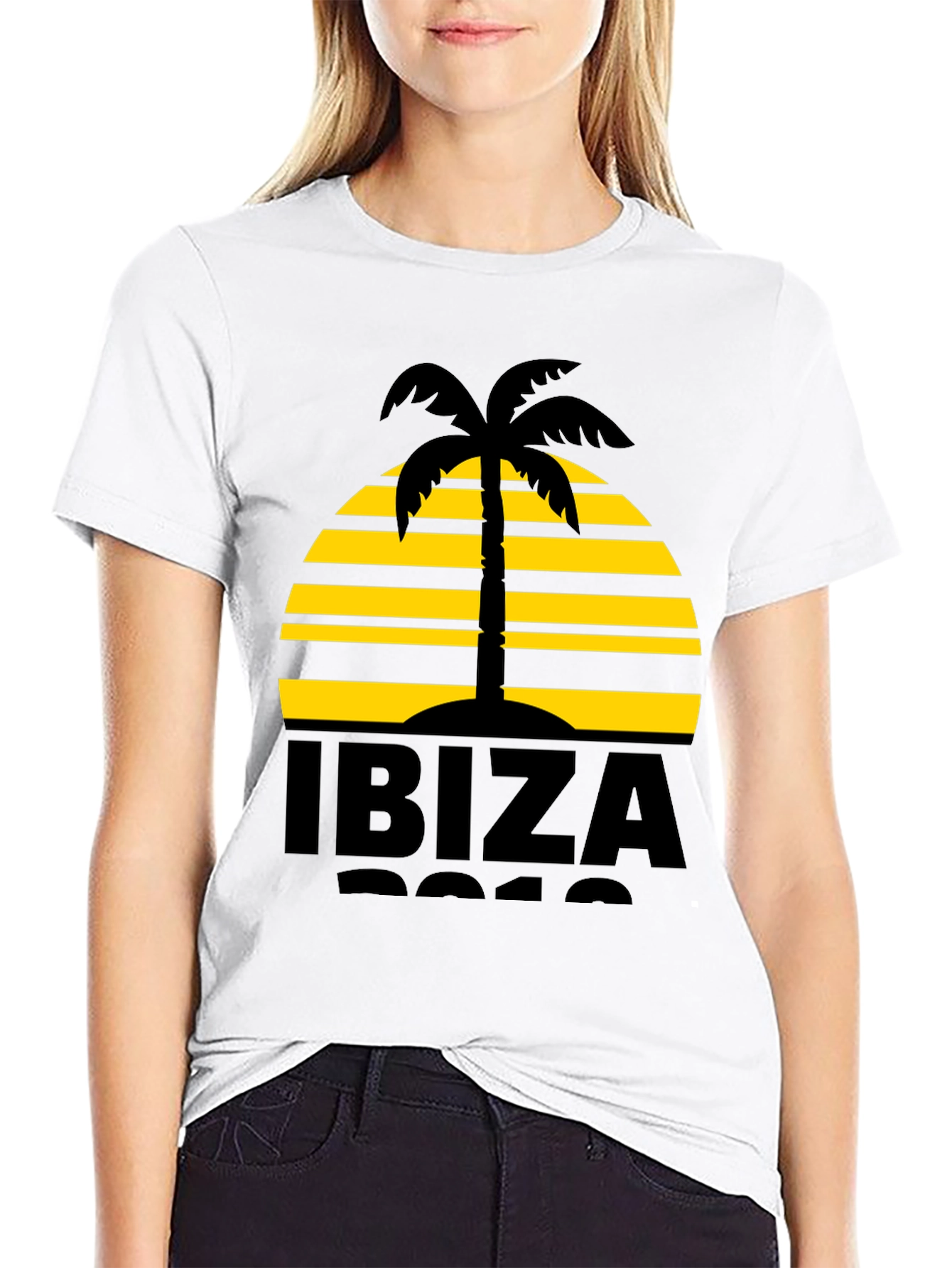 Ibiza Palm Tree Graphic Tee