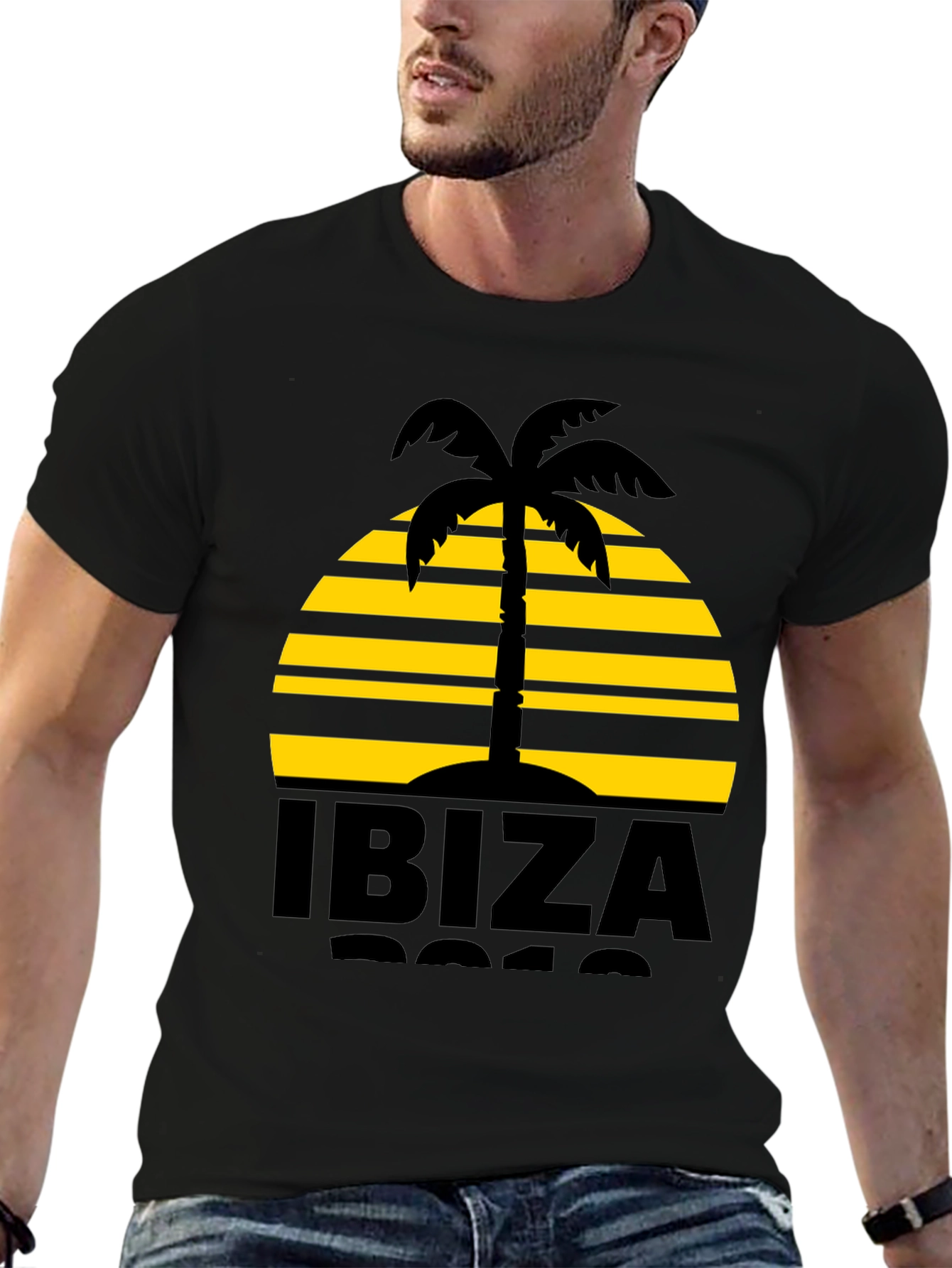 Ibiza Palm Tree Graphic Tee