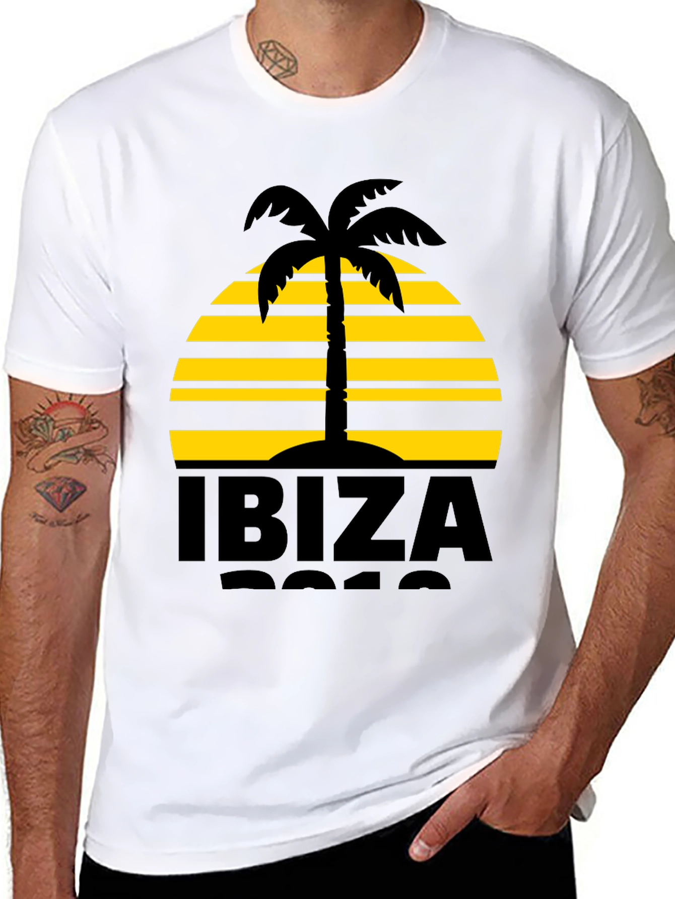 Ibiza Palm Tree Graphic Tee
