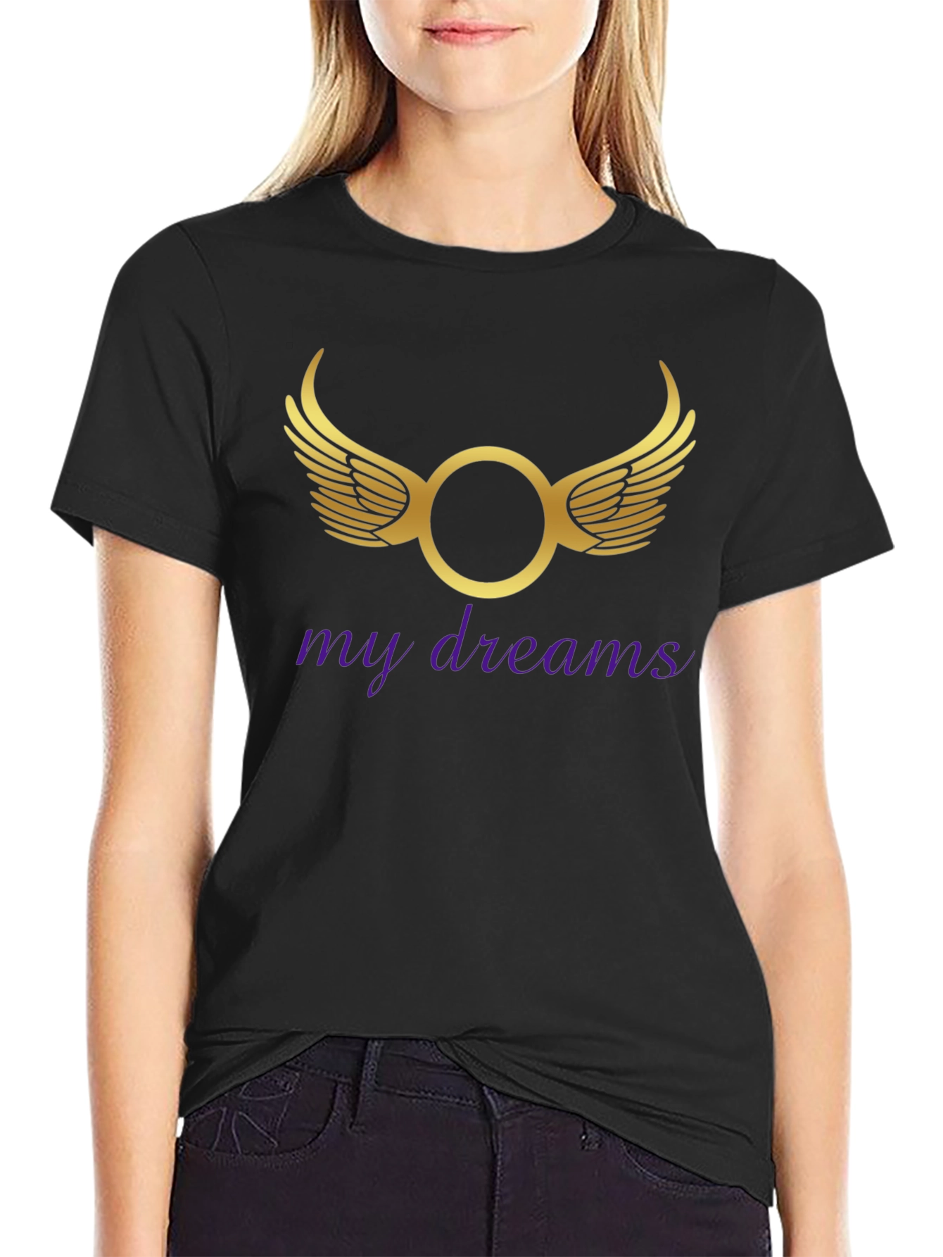 My Dreams Graphic Tee - Stylish Black T-Shirt
