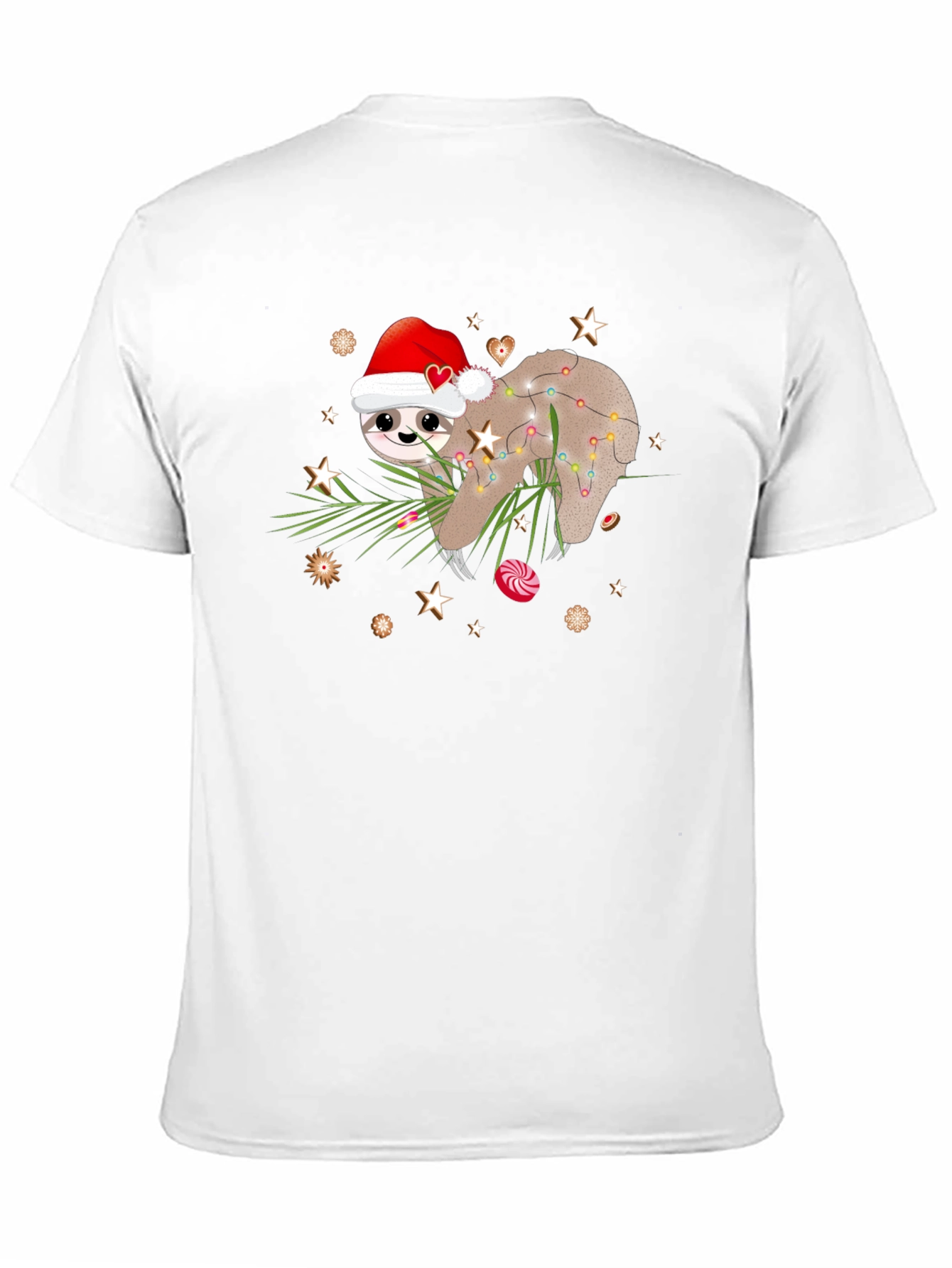 Festive Sloth Christmas T-Shirt