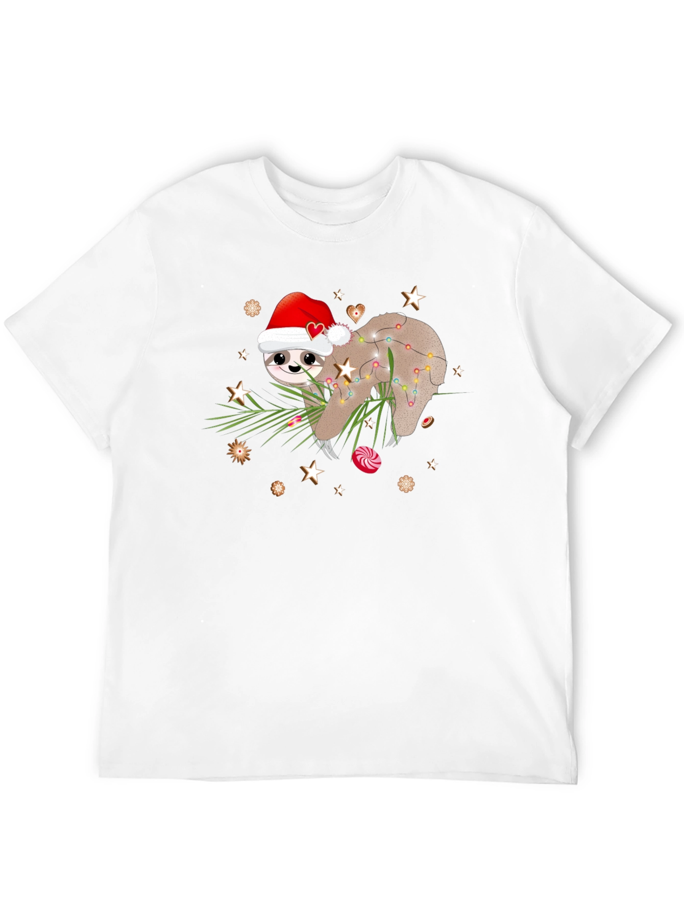 Festive Sloth Christmas T-Shirt
