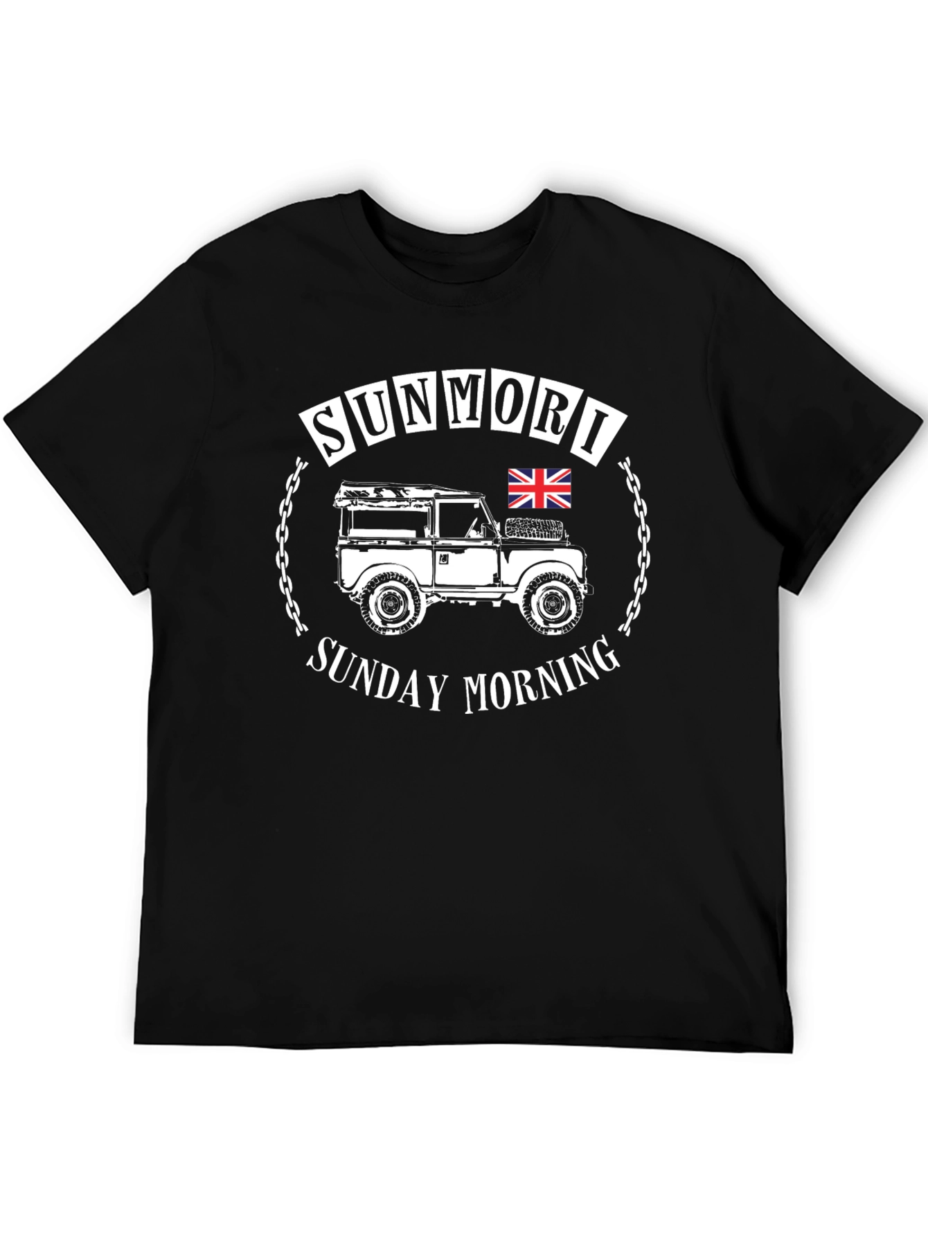 SunMori Sunday Morning Black Graphic Tee