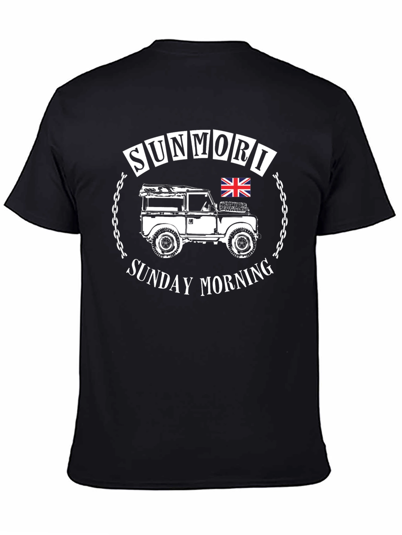 SunMori Sunday Morning Black Graphic Tee