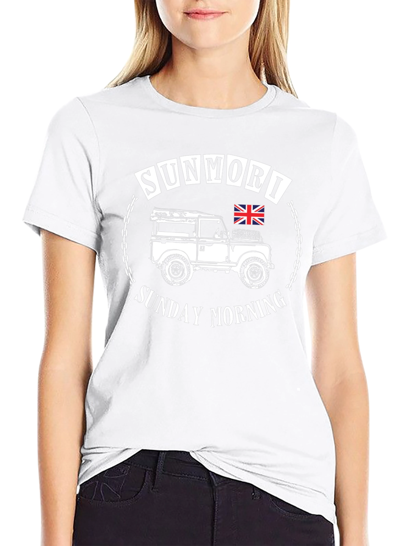 SunMori Sunday Morning Black Graphic Tee