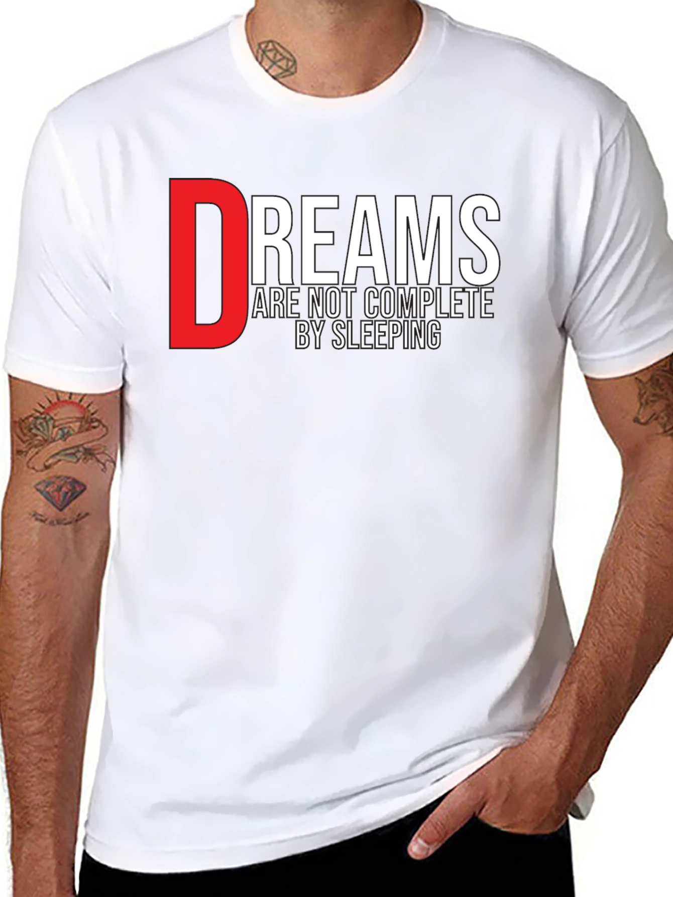 Dreams Motivational Graphic Print T-Shirt