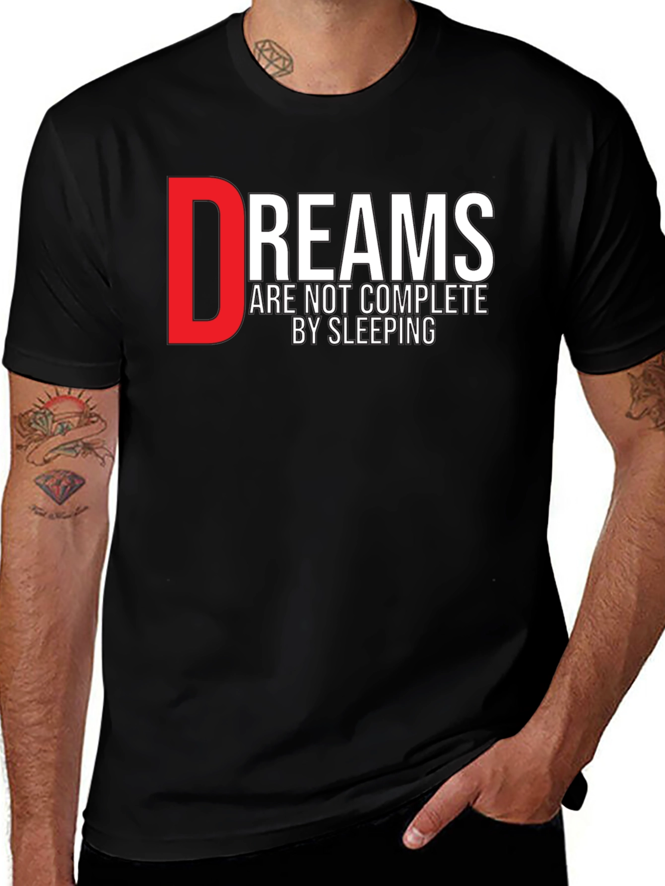 Dreams Motivational Graphic Print T-Shirt