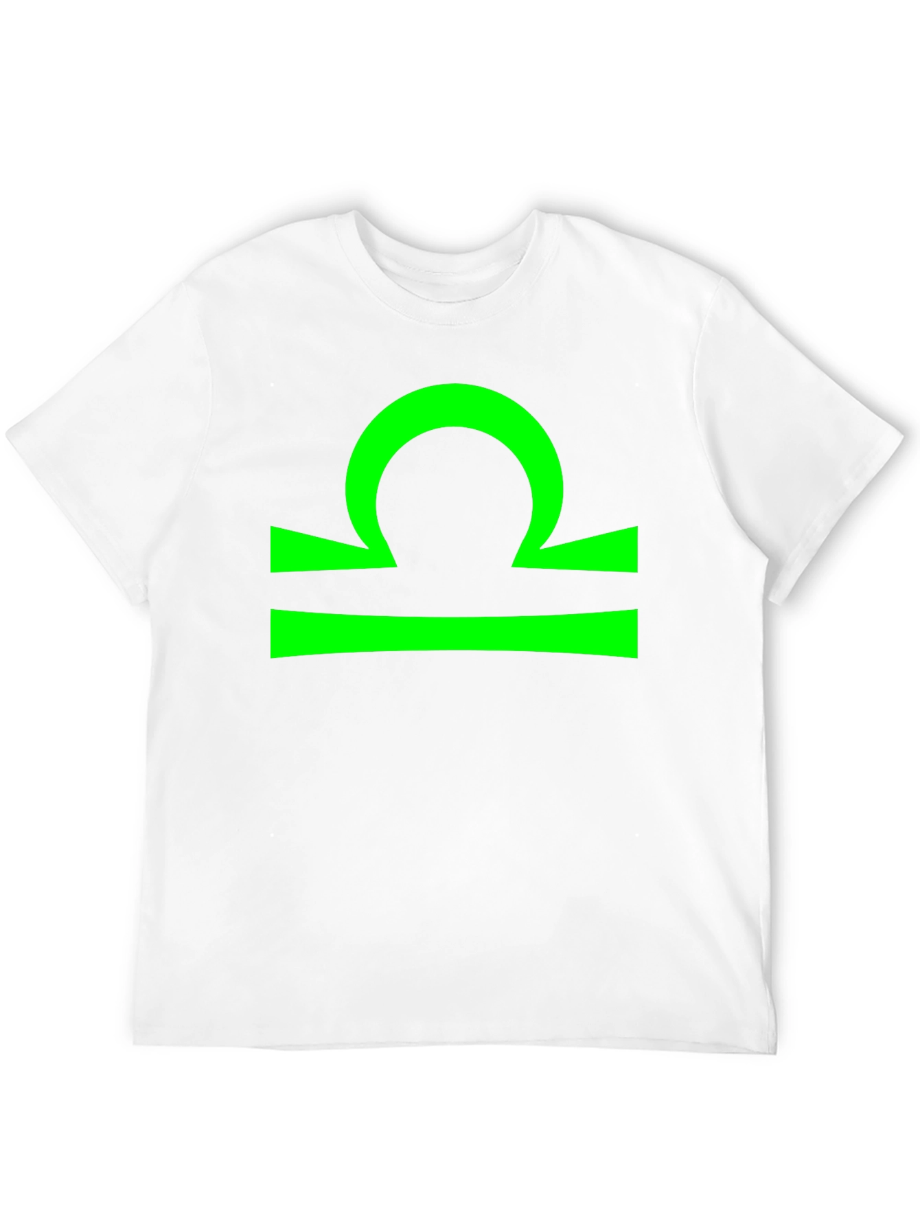 Libra Zodiac Sign Graphic Tee - Black Cotton T-Shirt