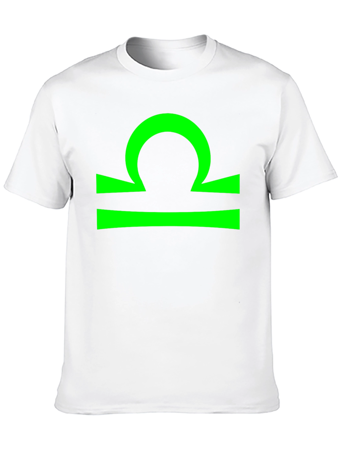 Libra Zodiac Sign Graphic Tee - Black Cotton T-Shirt