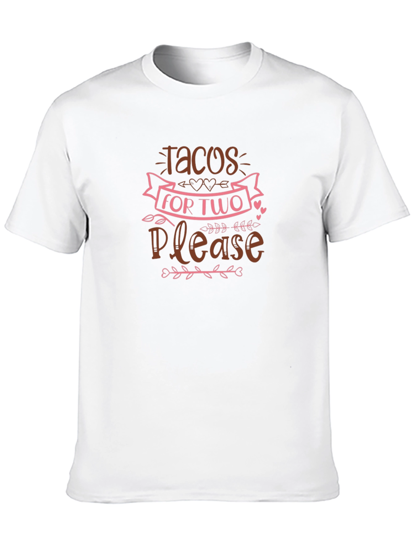 Tacos for Two Please Graphic T-Shirt - Black