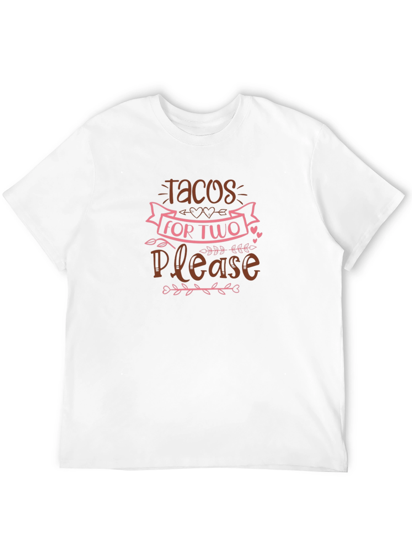 Tacos for Two Please Graphic T-Shirt - Black