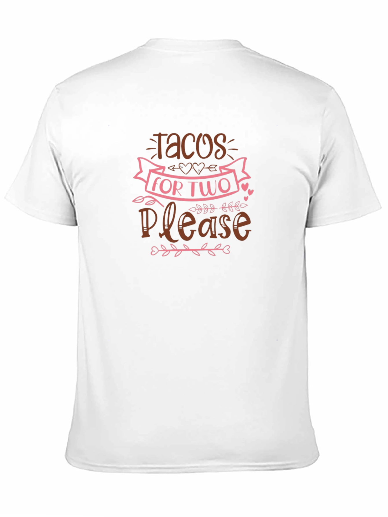 Tacos for Two Please Graphic T-Shirt - Black