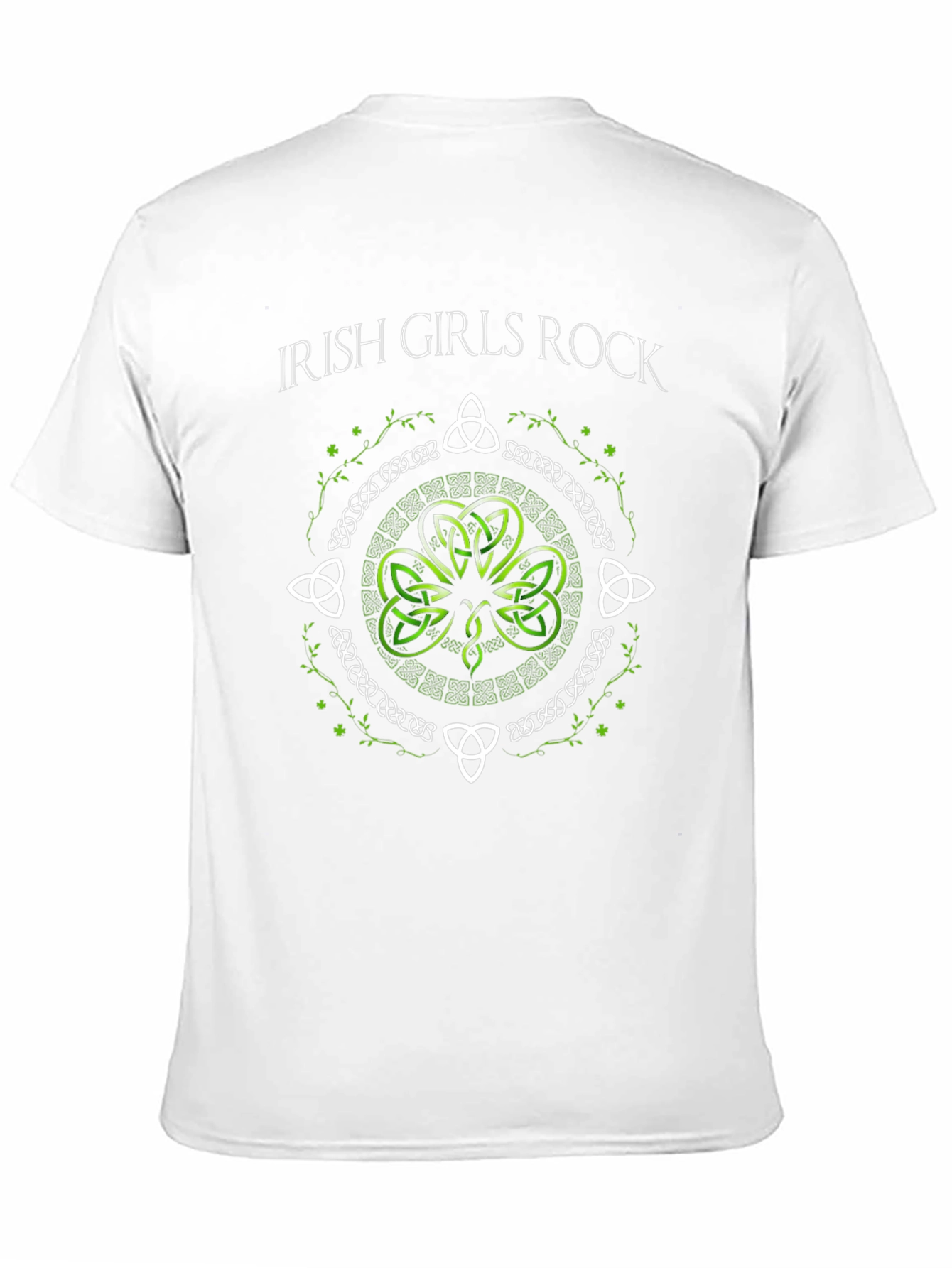Irish Girls Rock Shamrock Graphic Tee