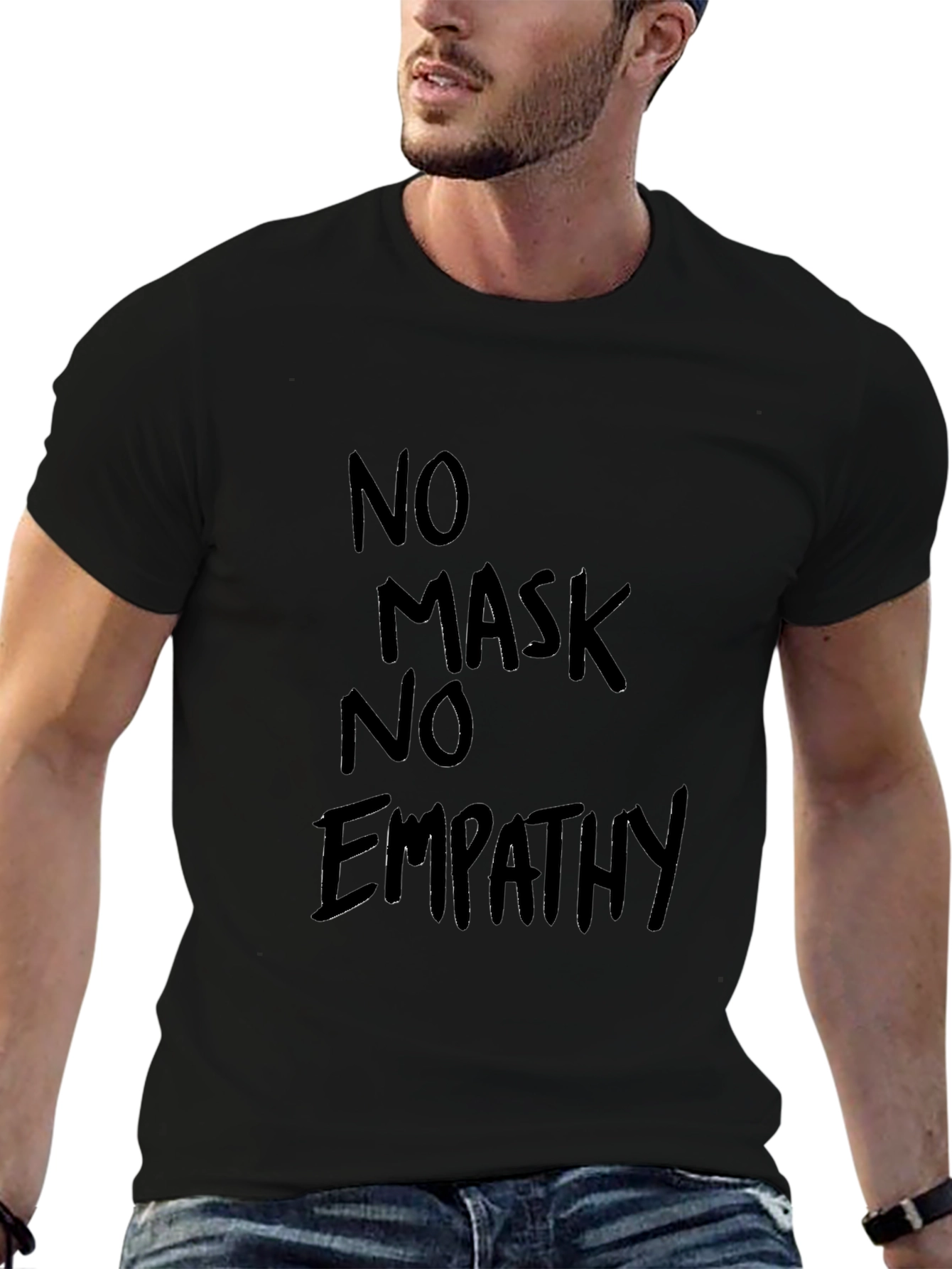 No Mask No Empathy Black Tee