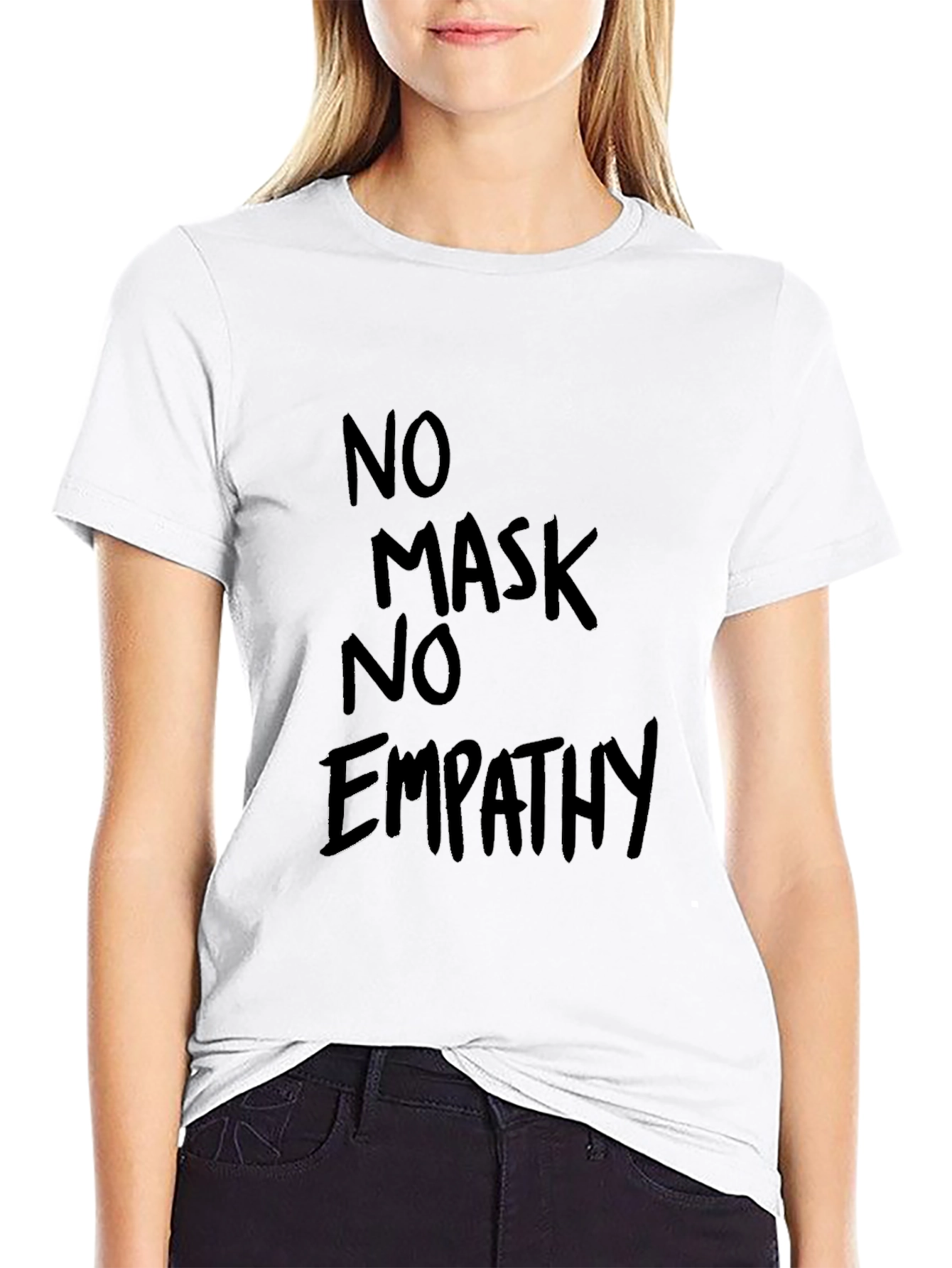 No Mask No Empathy Black Tee