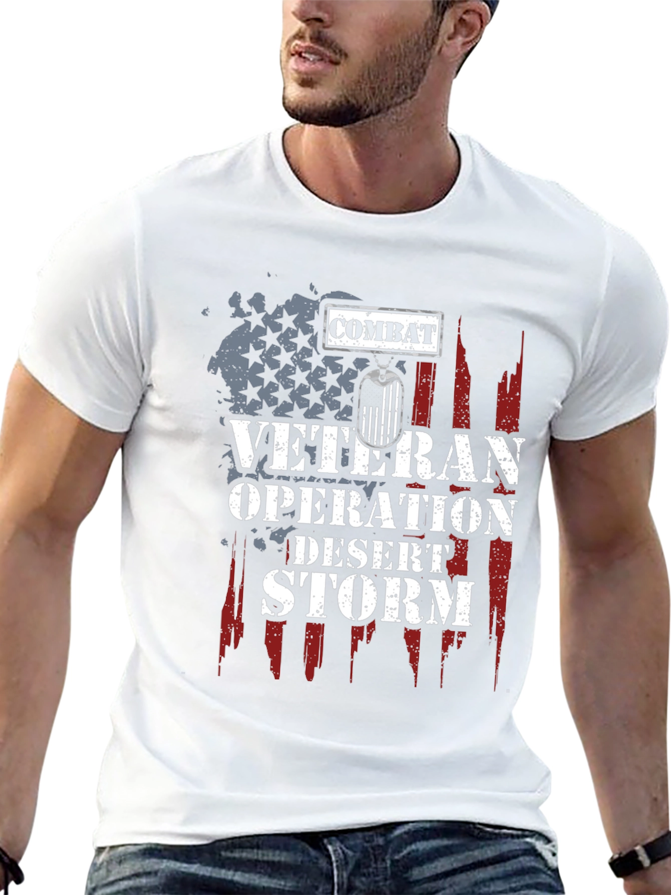 Combat Veteran Operation Desert Storm T-Shirt