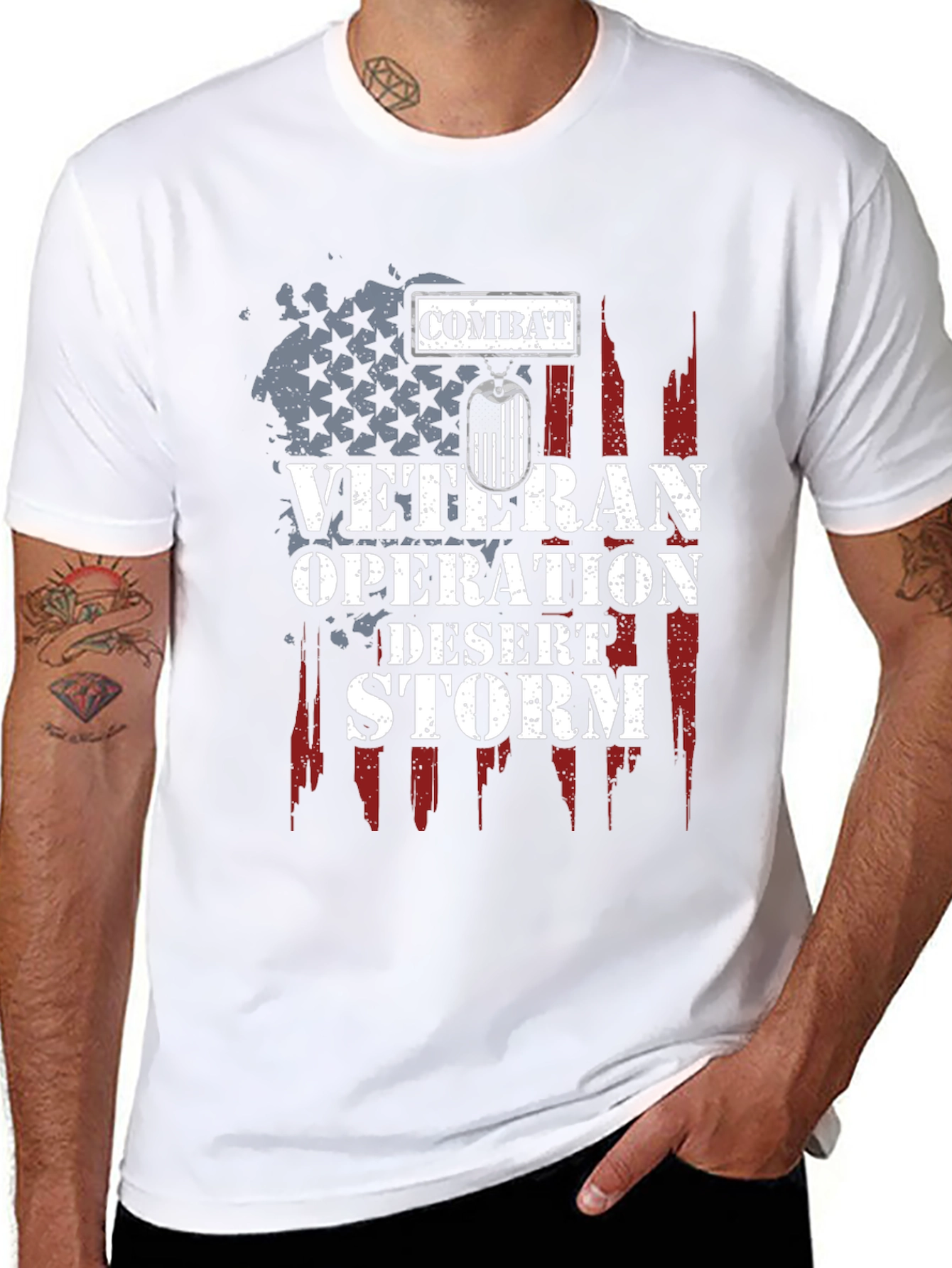 Combat Veteran Operation Desert Storm T-Shirt