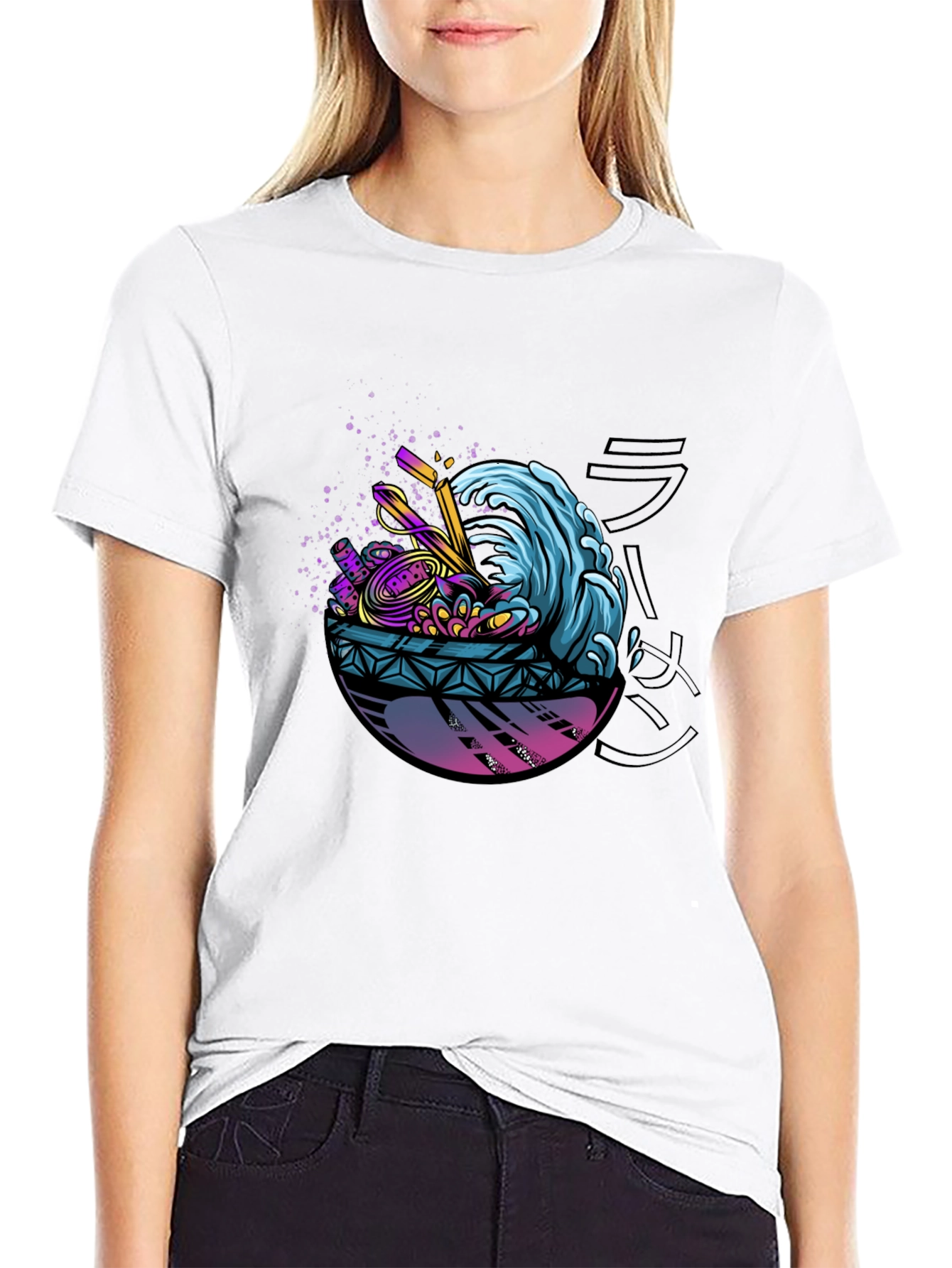Ramen Wave Graphic Tee - Stylish Comfort