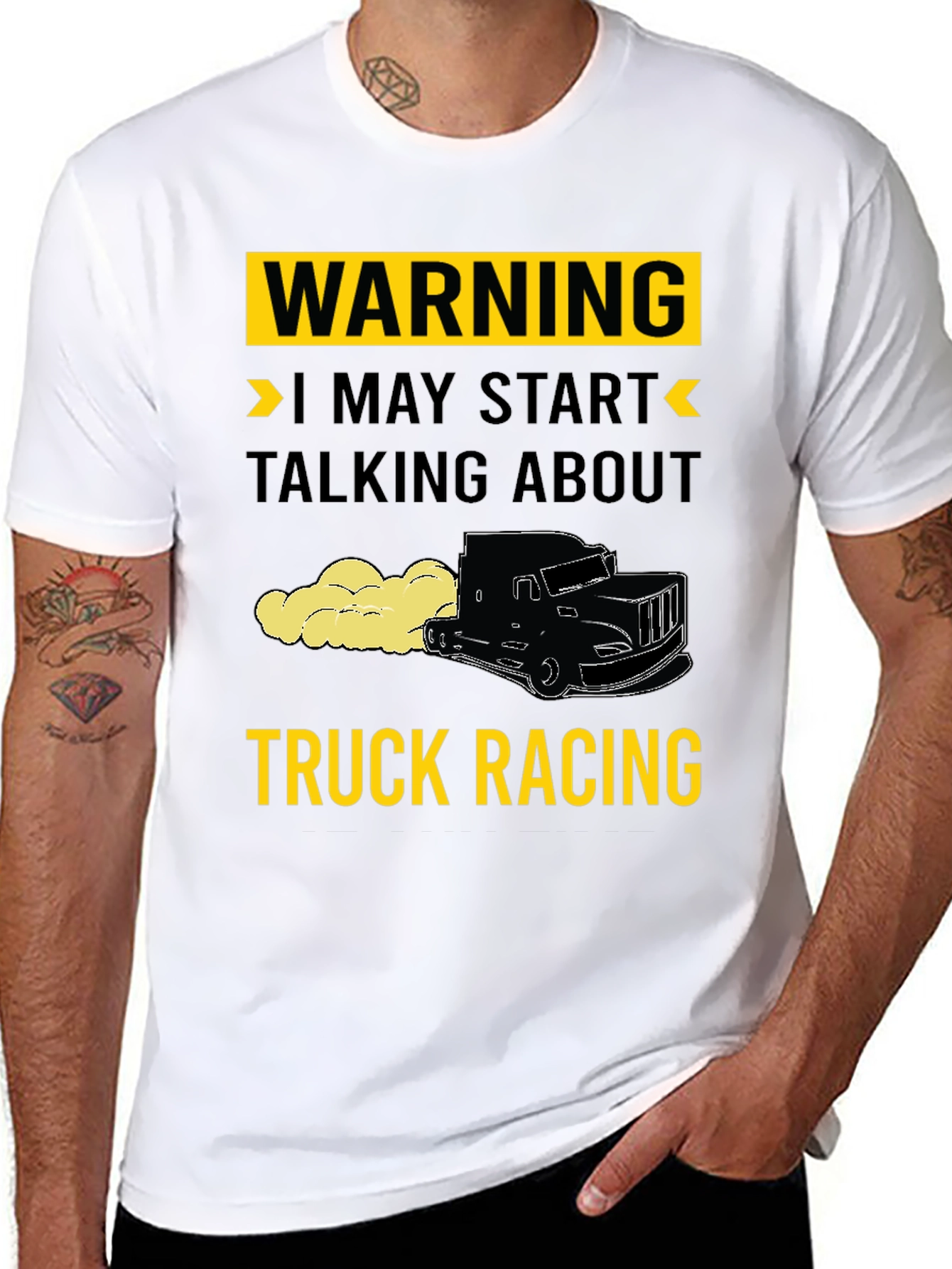 Warning Truck Racing T-Shirt
