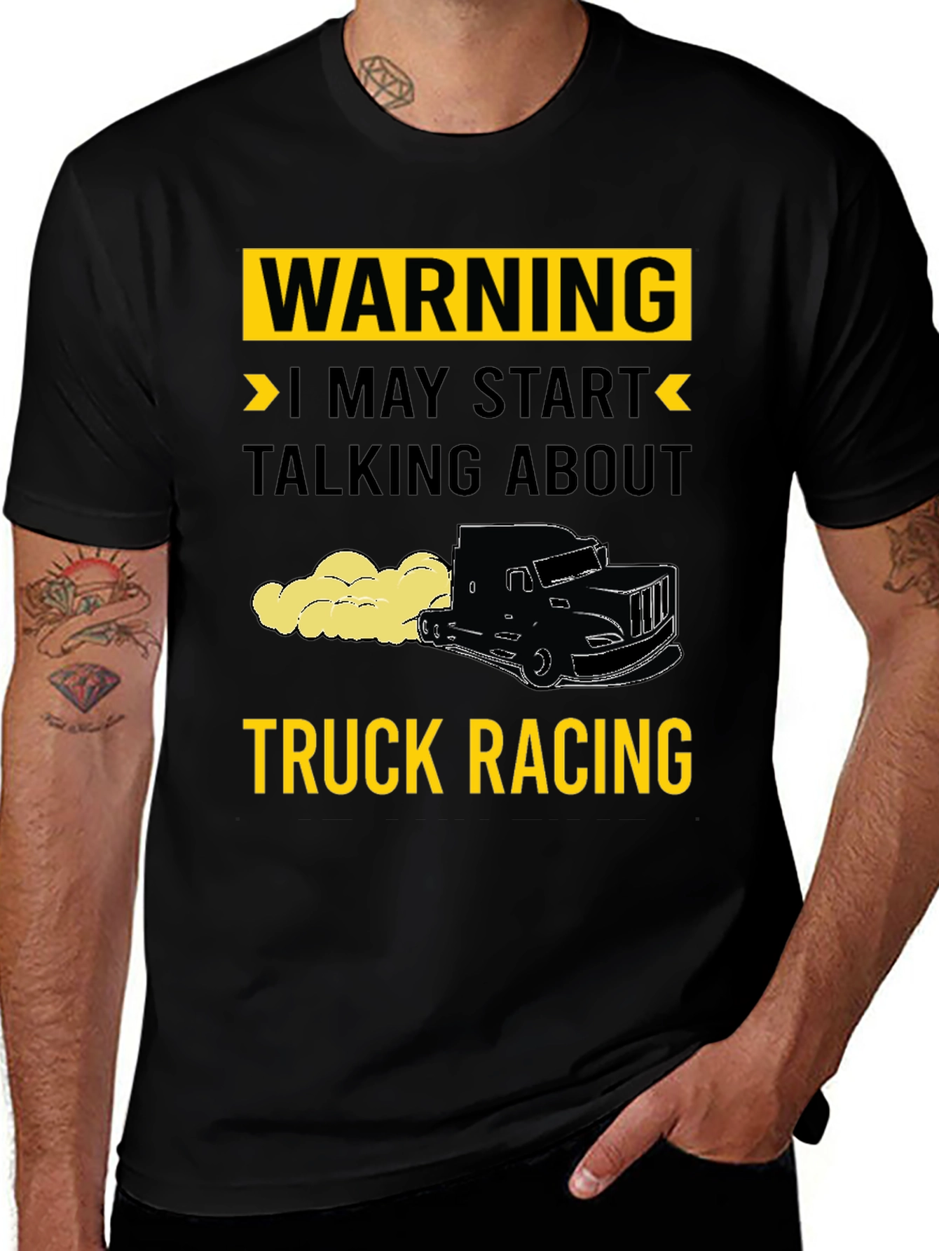 Warning Truck Racing T-Shirt