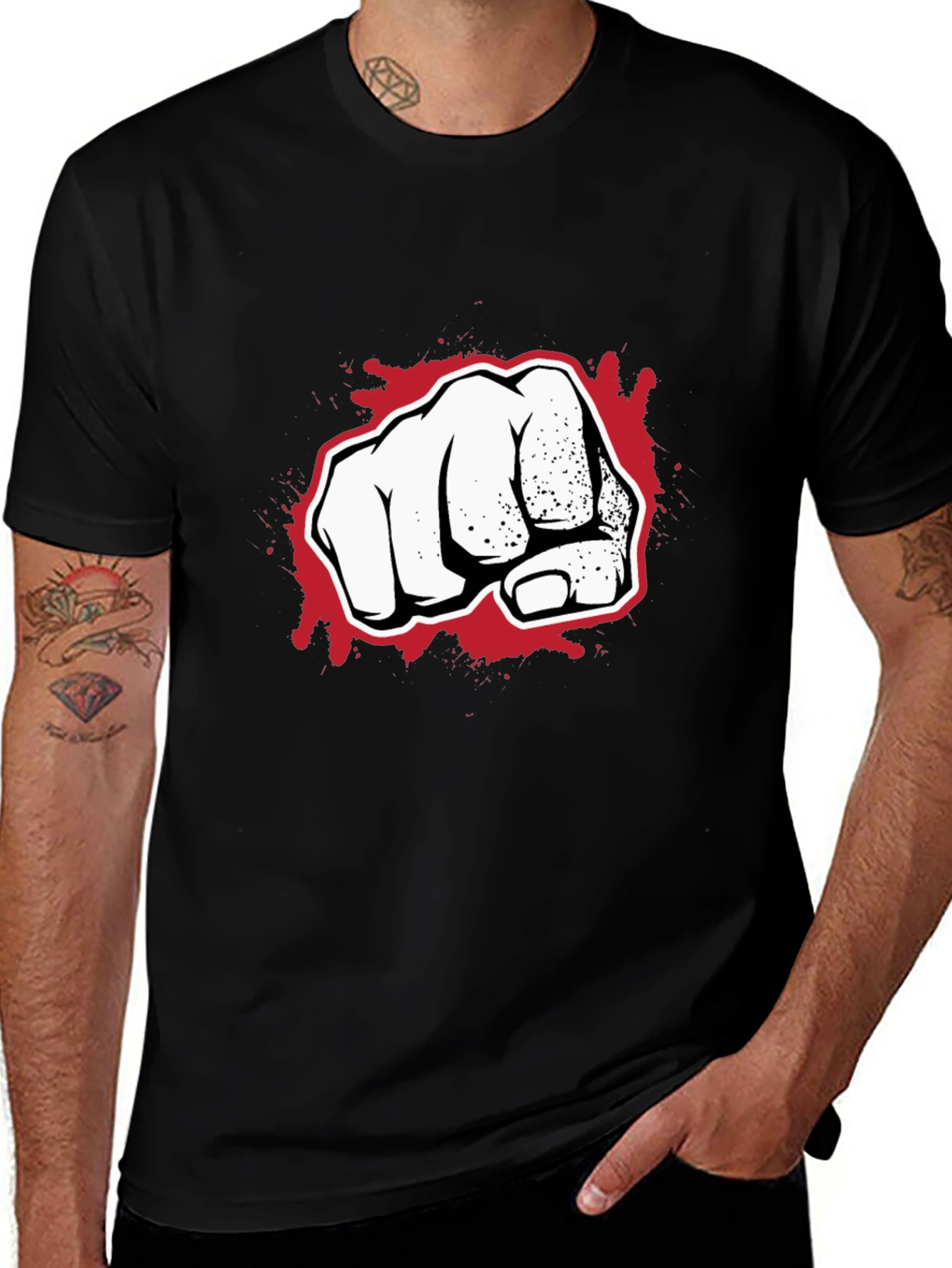 Fist Graphic Black T-Shirt