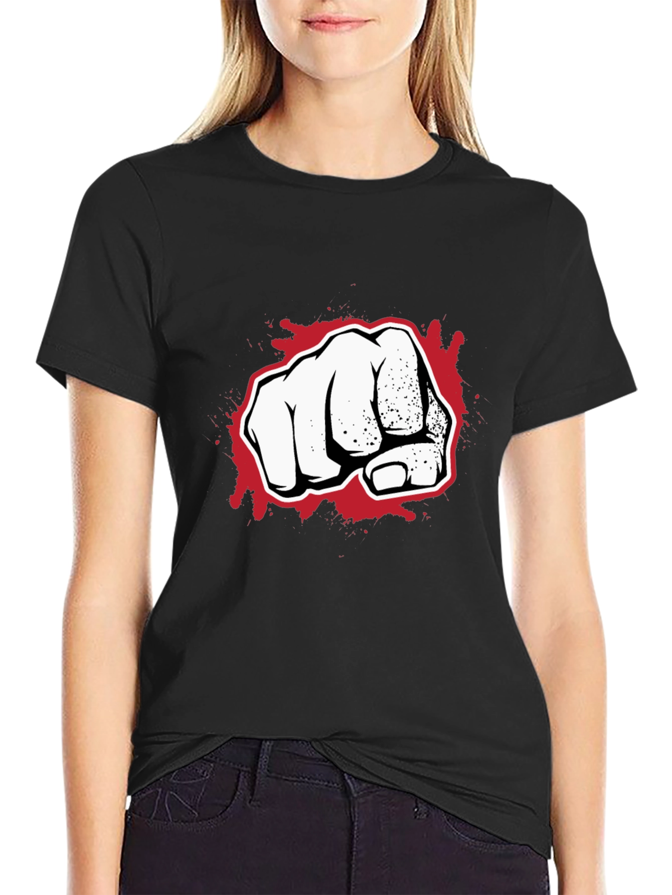 Fist Graphic Black T-Shirt