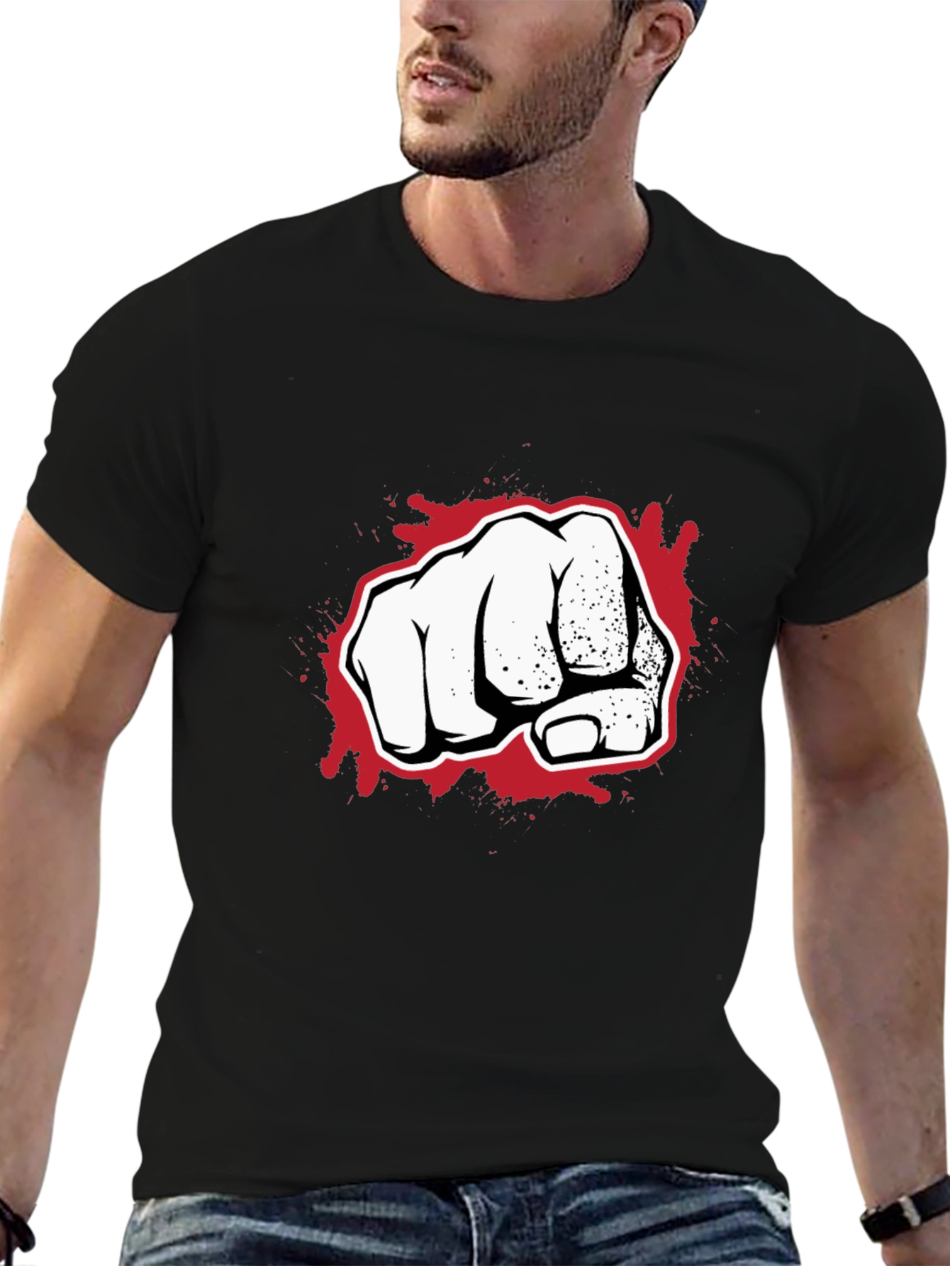 Fist Graphic Black T-Shirt