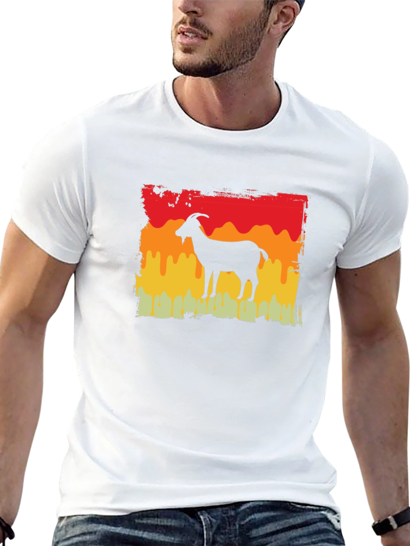 Retro Goat Silhouette T-Shirt