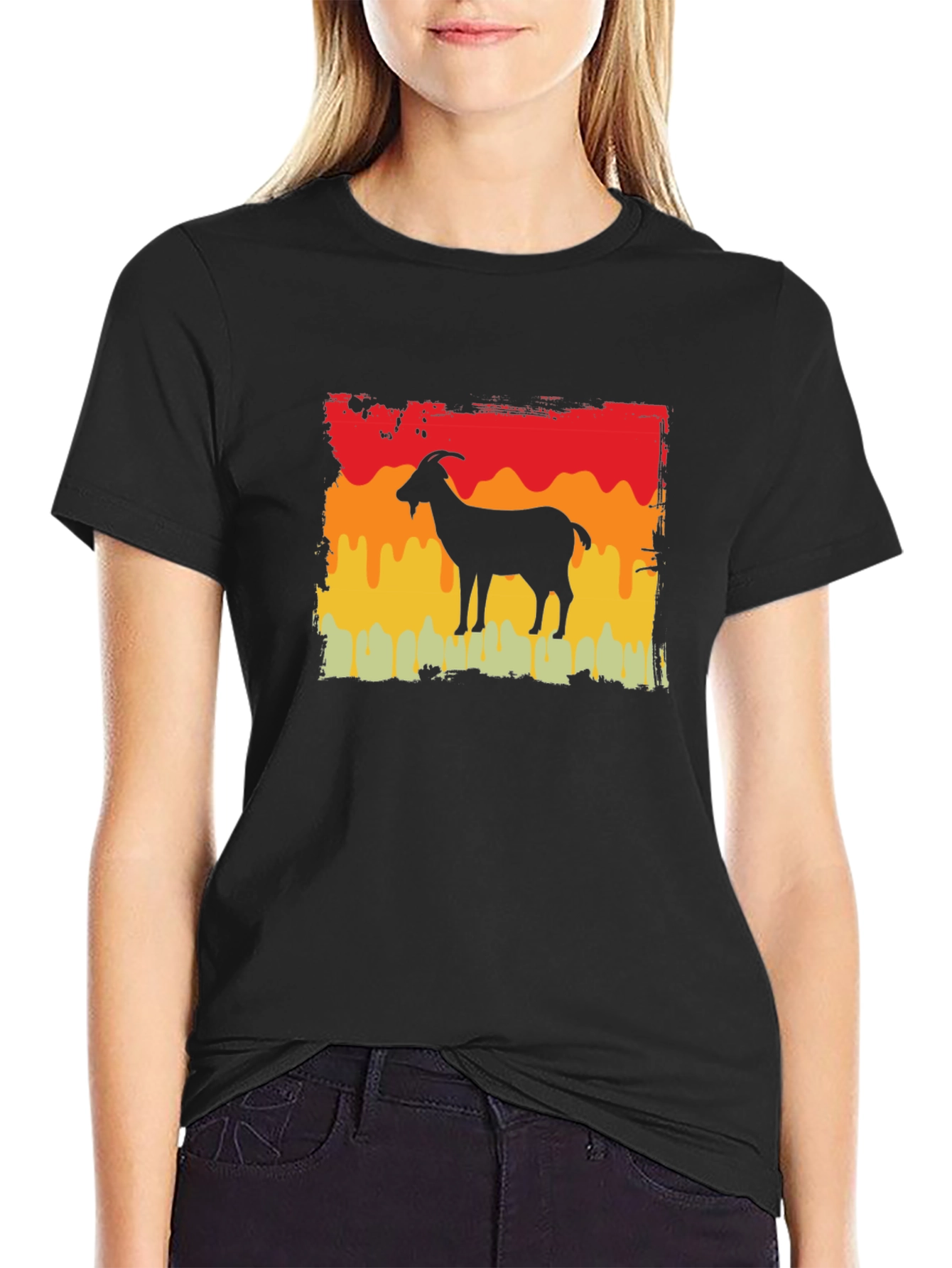 Retro Goat Silhouette T-Shirt