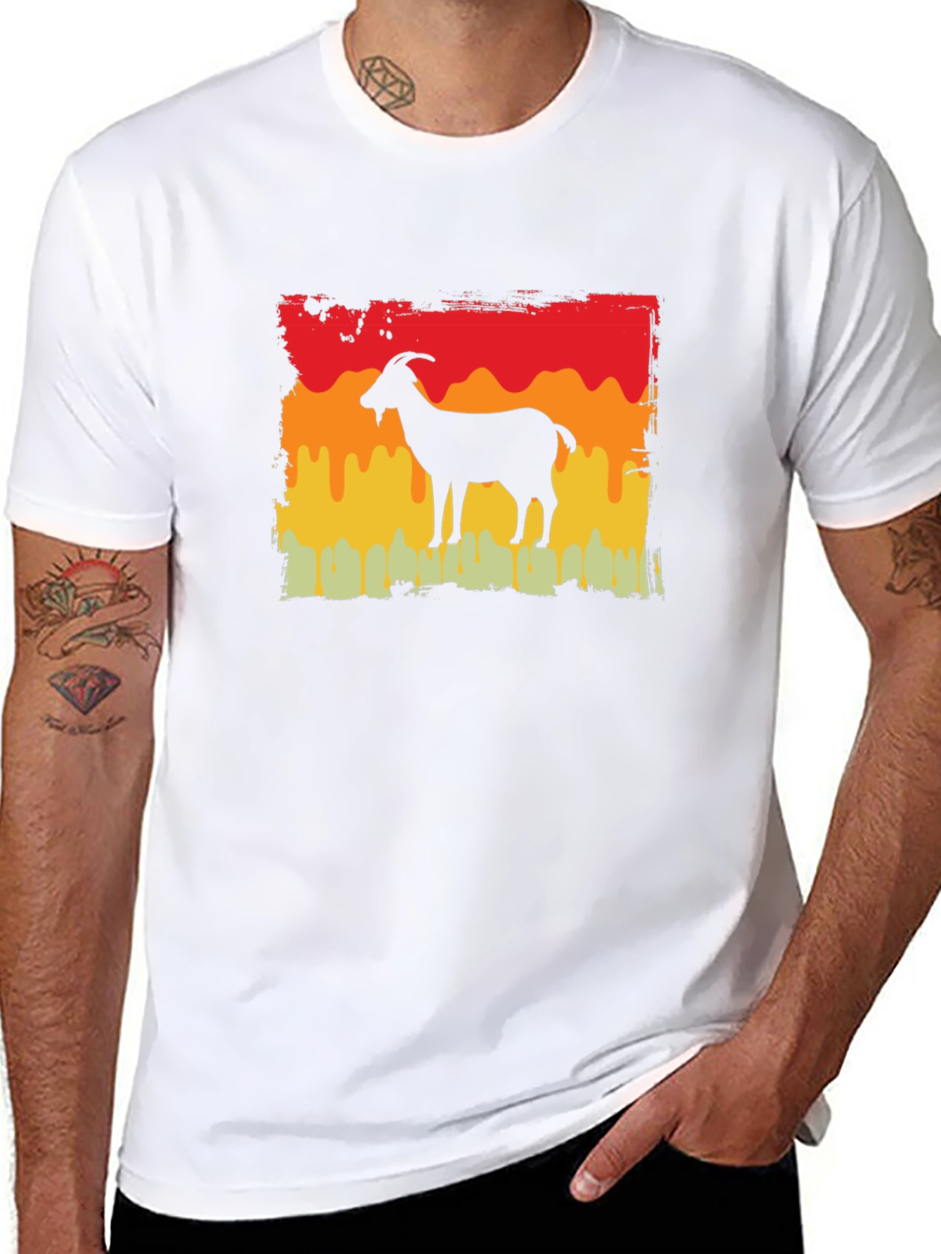 Retro Goat Silhouette T-Shirt
