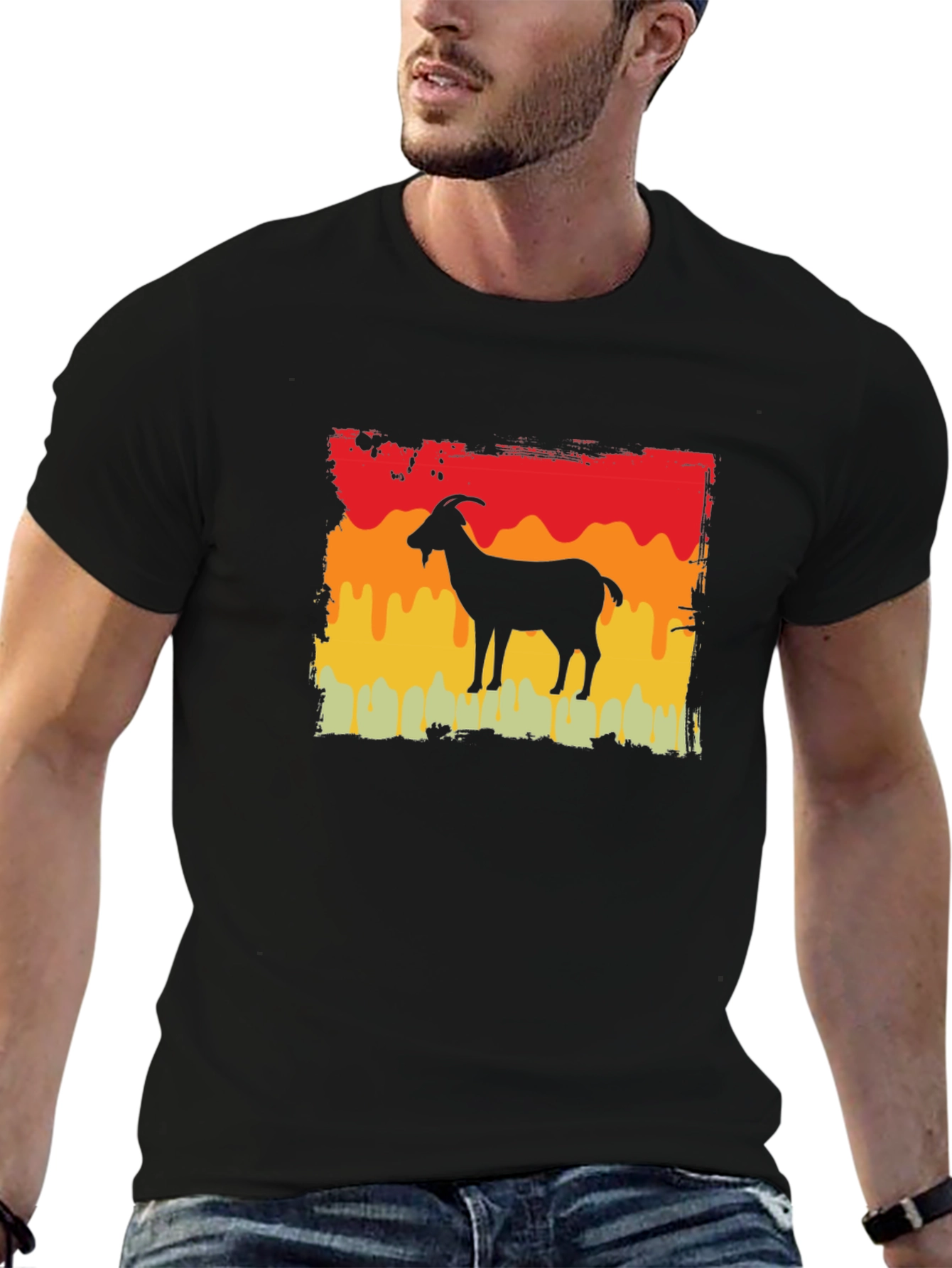 Retro Goat Silhouette T-Shirt