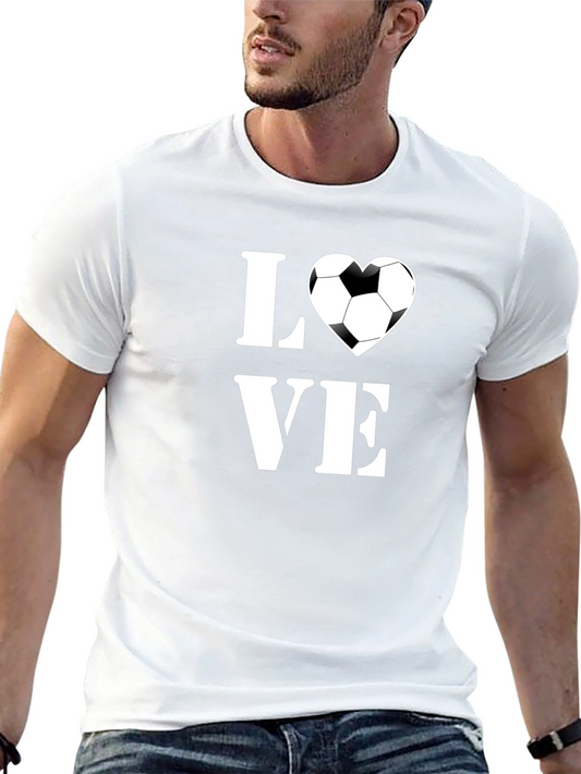 Soccer Love T-Shirt - Black Graphic Tee
