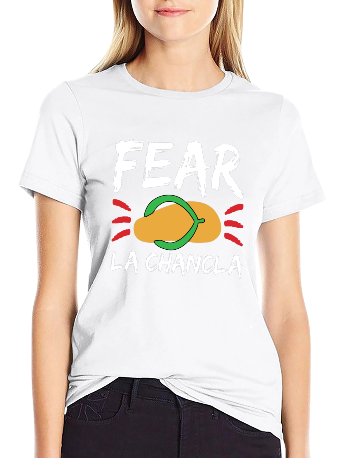 Fear La Chancla Graphic T-Shirt - Funny Latin Pun