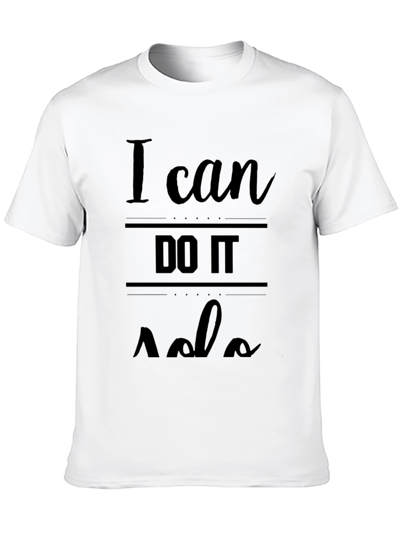 I Can DO IT Solo Black Graphic Tee