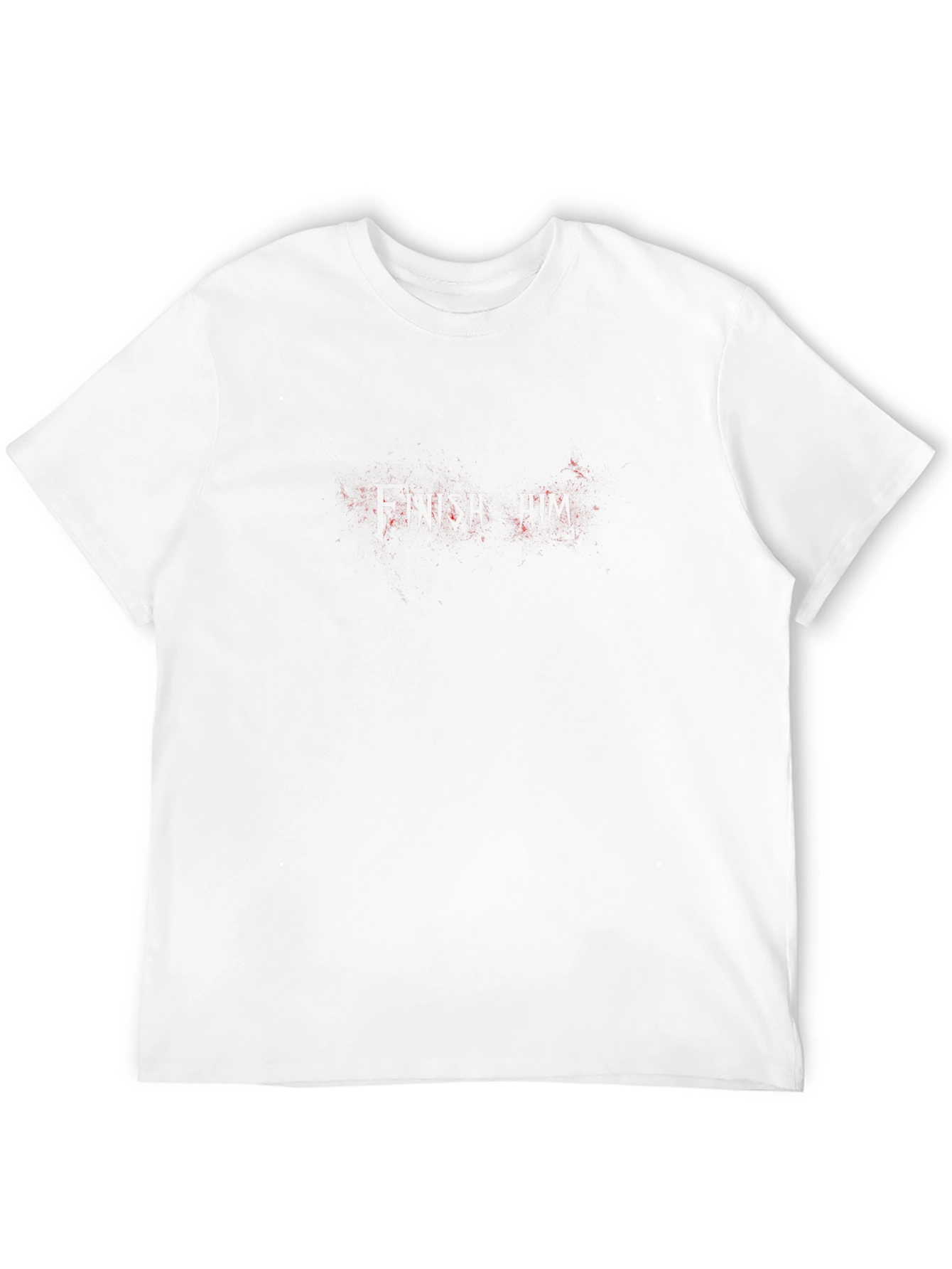 Mens Black T-Shirt with Abstract Red Design