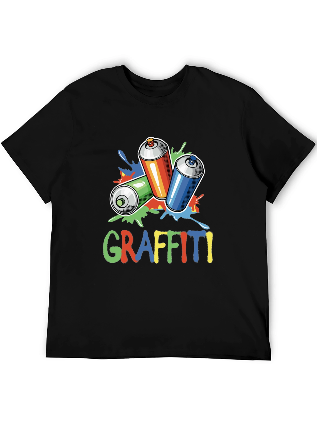 Graffiti Spray Can Graphic T-Shirt