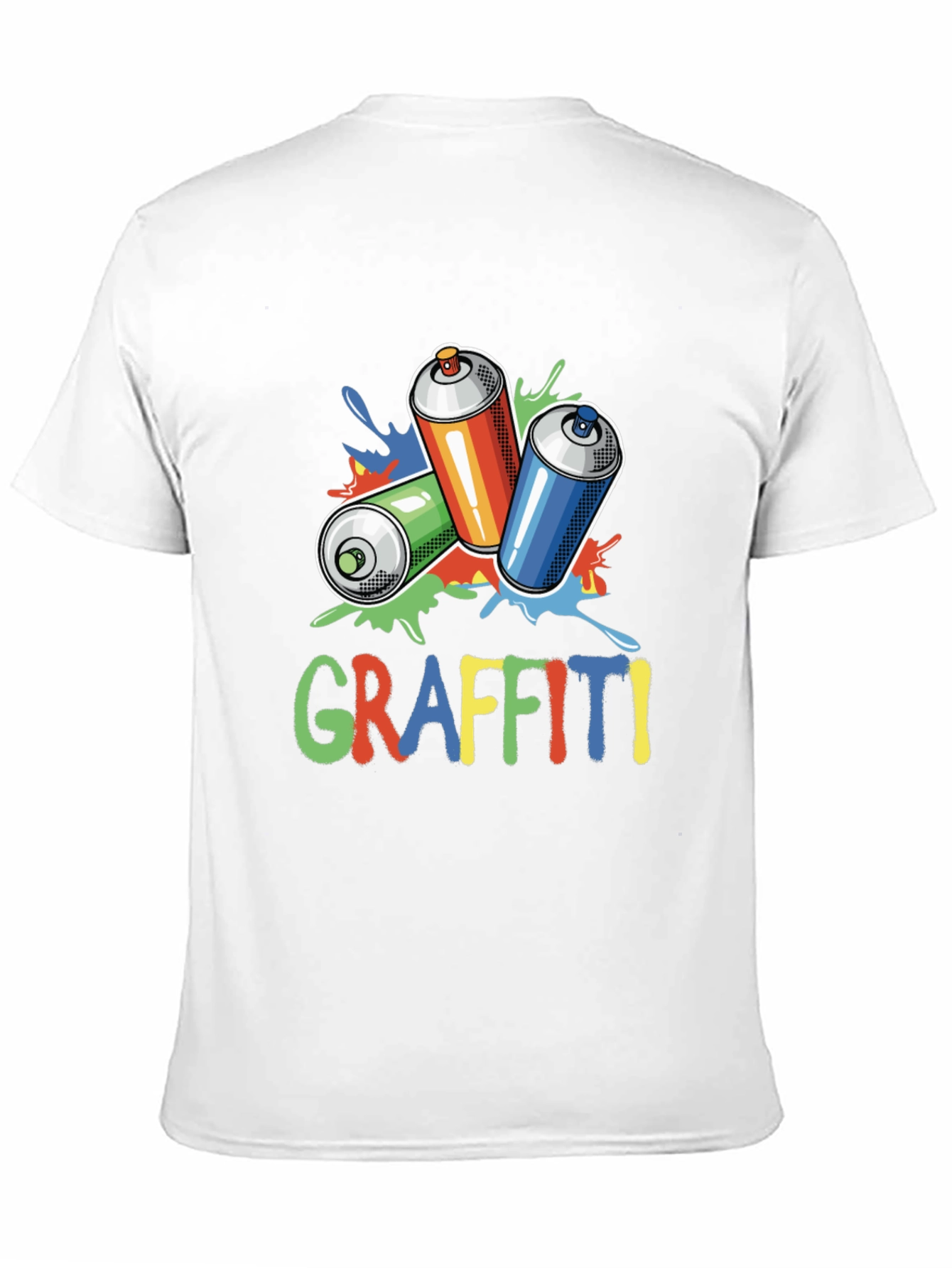 Graffiti Spray Can Graphic T-Shirt