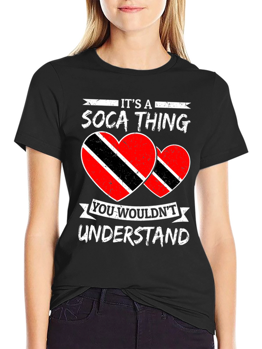 Soca Thing T-Shirt - Trinidad Flag Heart Design