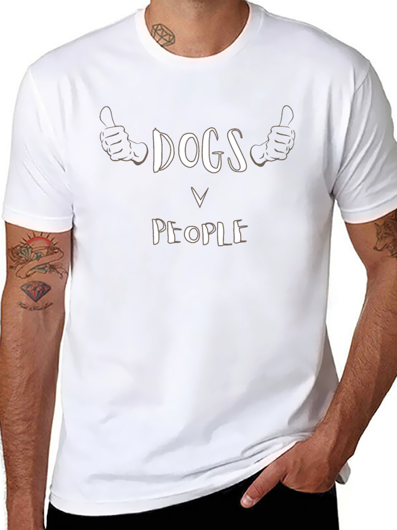 Dogs Over People Graphic T-Shirt