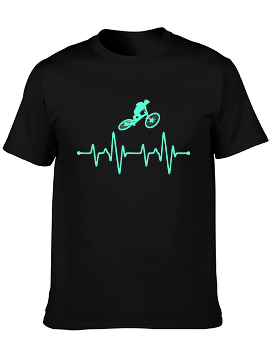 Mountain Bike Heartbeat Tee - Ride Life!