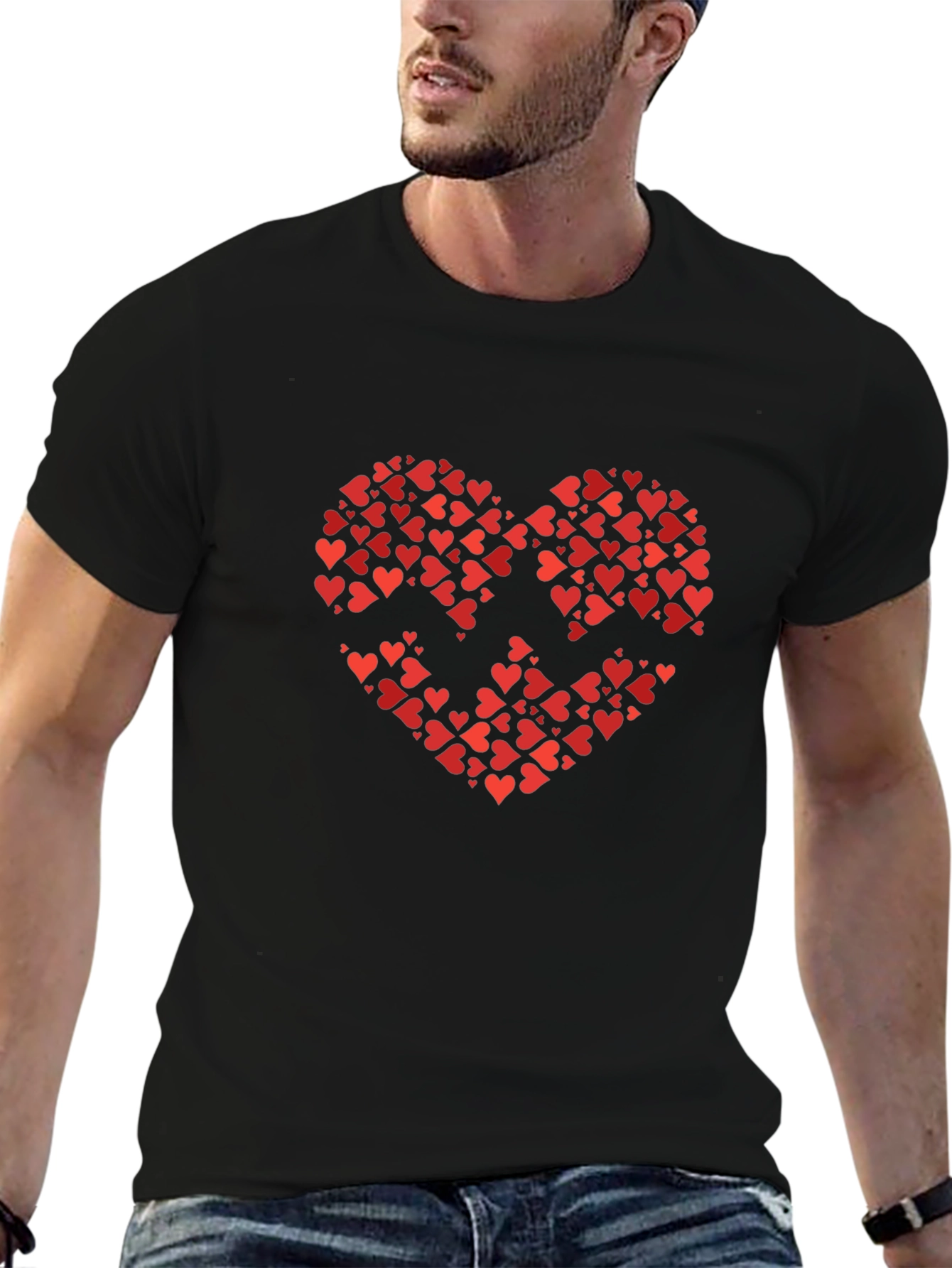 Heart of Hearts Black T-Shirt