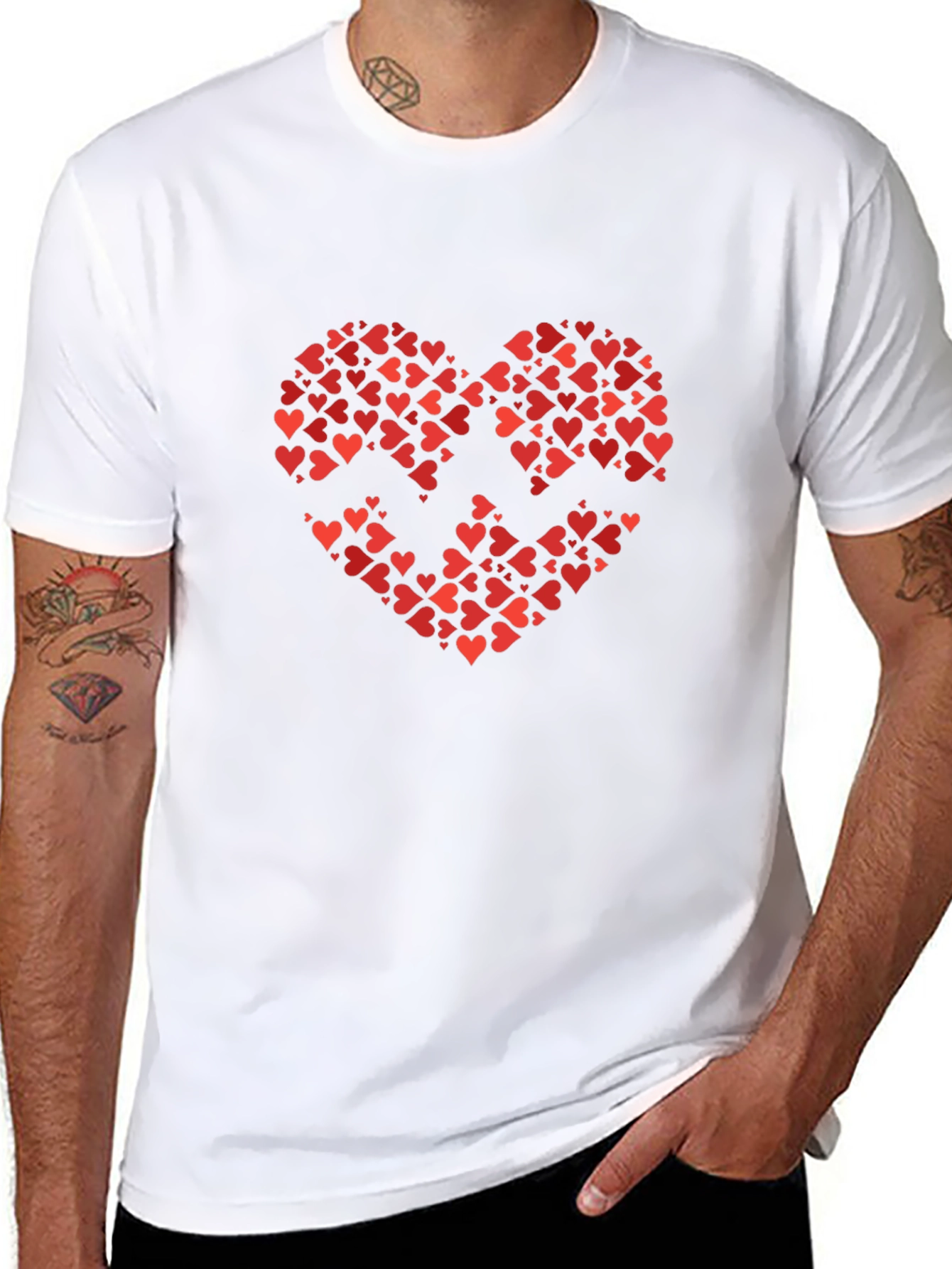 Heart of Hearts Black T-Shirt