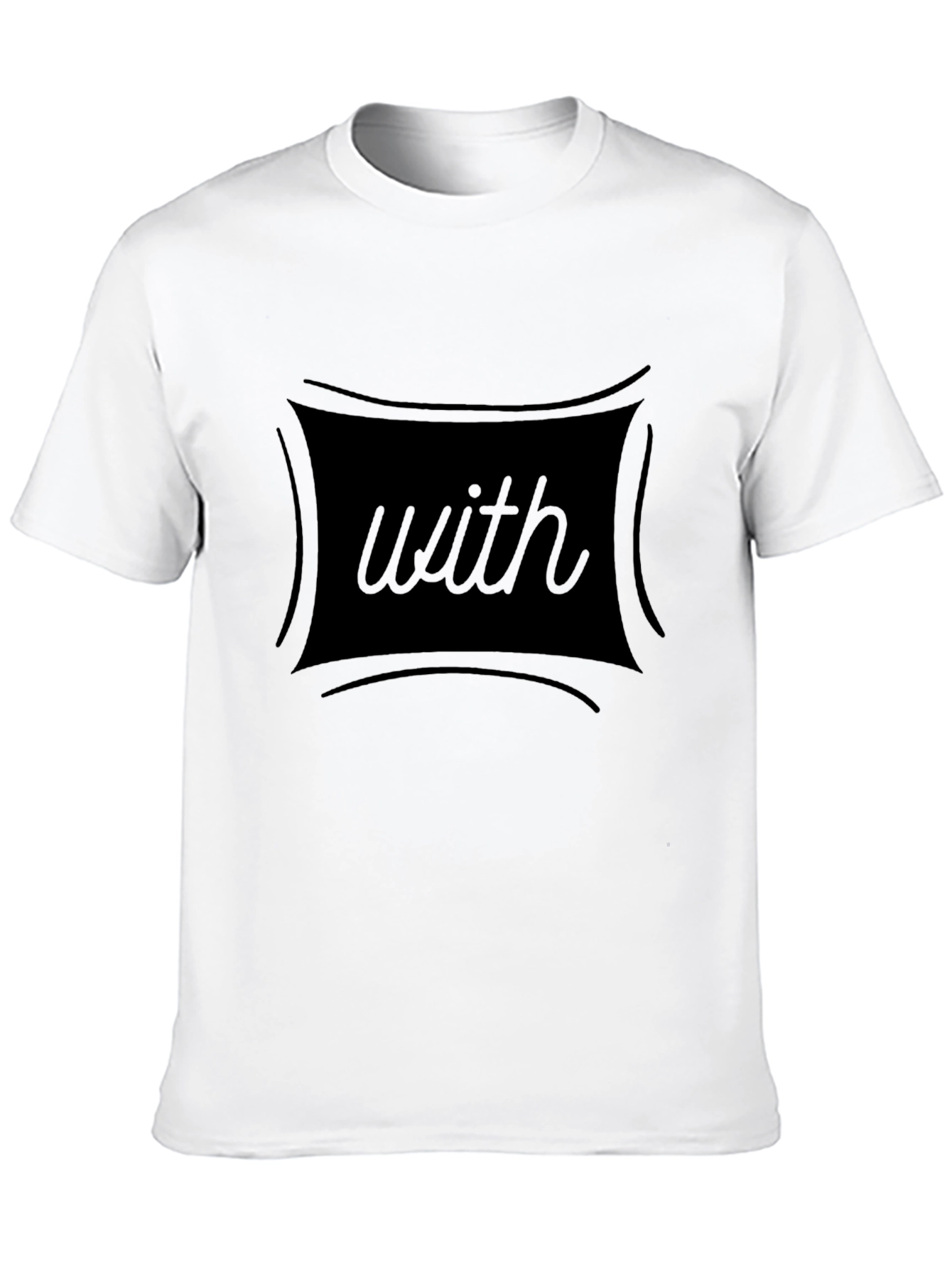 Mens Black T-Shirt with with Graphic