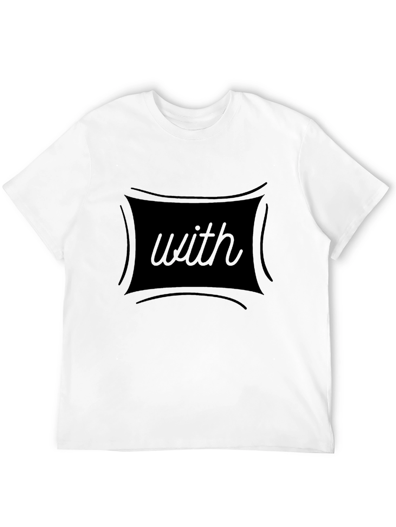 Mens Black T-Shirt with with Graphic