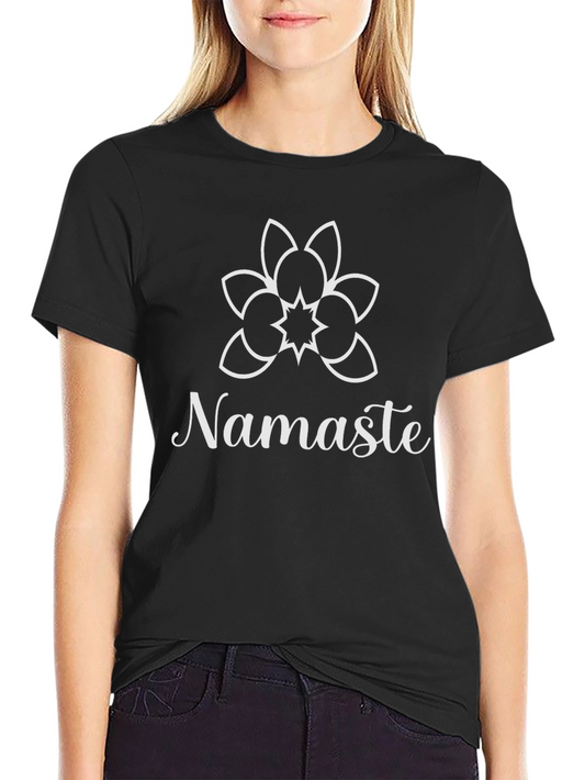 Namaste Yoga Graphic T-Shirt - Black