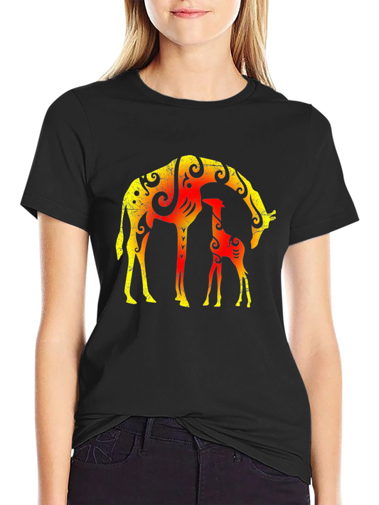 Giraffe Graphic Tee - Stylish Animal Lover Shirt