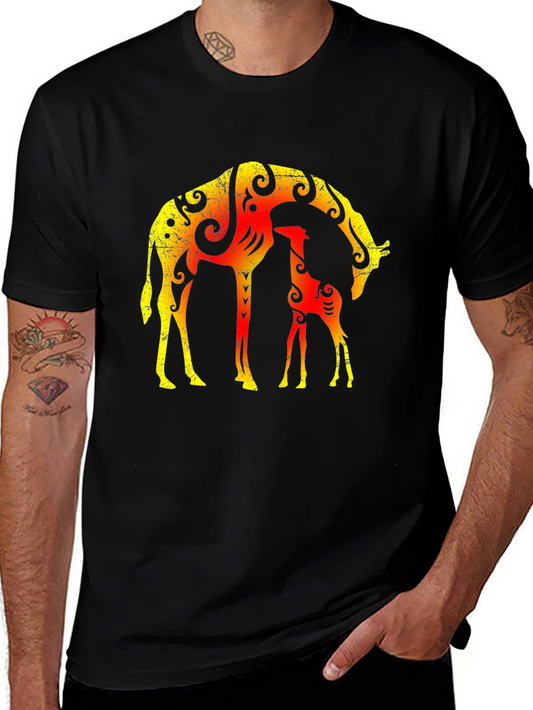 Giraffe Graphic Tee - Stylish Animal Lover Shirt