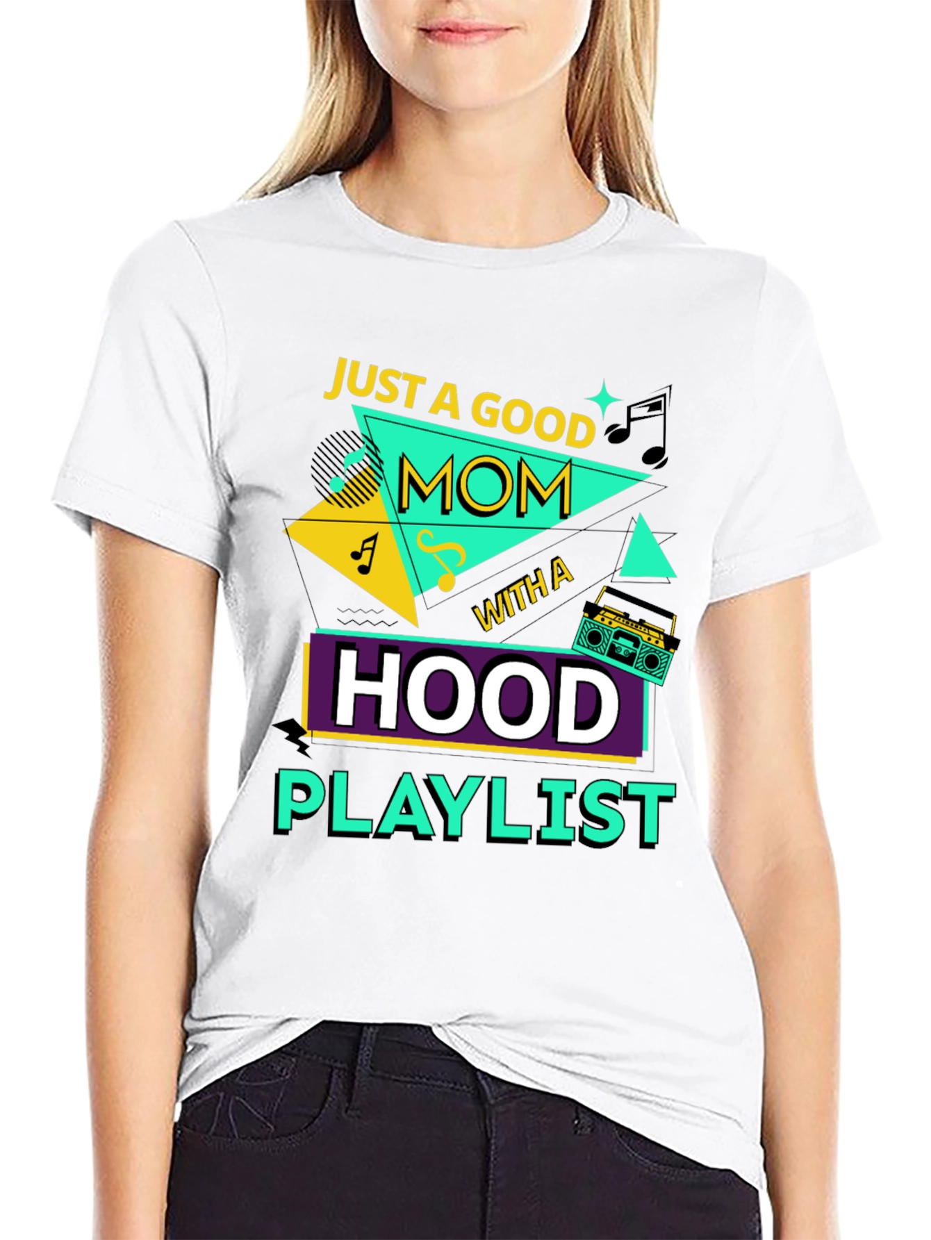 Good Mom Hood Playlist Graphic Tee
