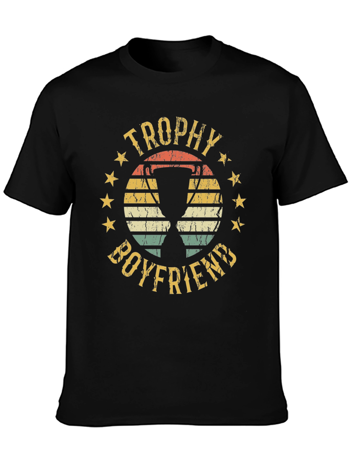 Trophy Boyfriend T-Shirt - Retro Design
