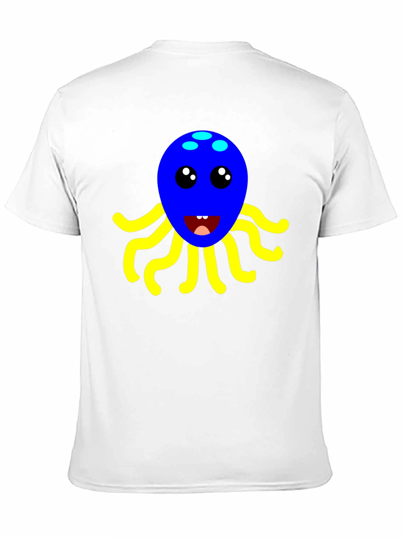 Cute Octopus Graphic Tee - Black Cotton Shirt